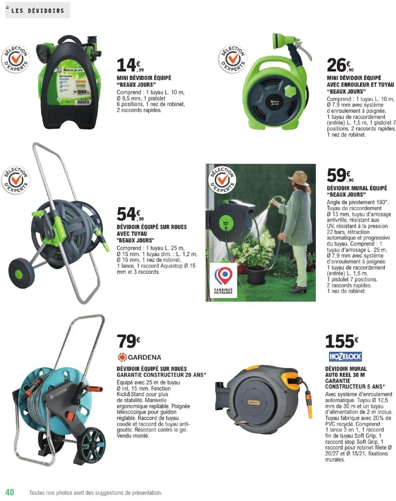  | Page: 40 | Produits: Robinet, Tuyau, Tuyau d’arrosage