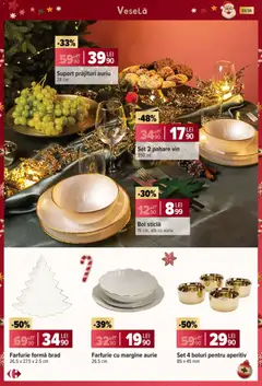 Ofertele Carrefour valabile de la 12.11.2025 | Pagină: 33 | Produse: Pahare, Bol, Farfurie, Vin