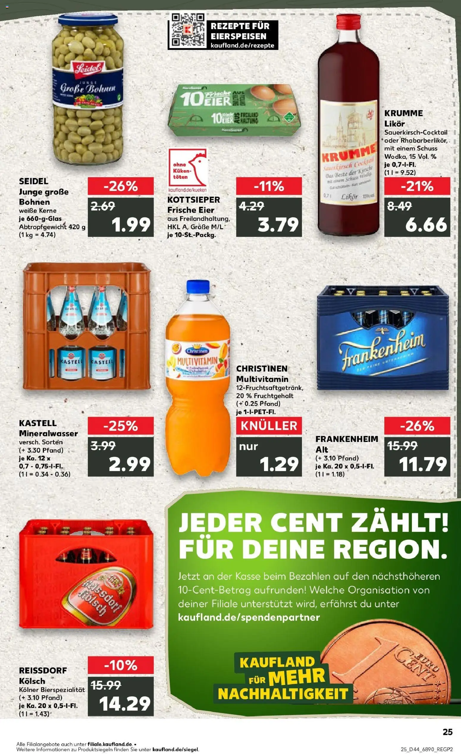 Kaufland prospekt Solingen	 – gültig ab 30.10.2025 | Seite: 25 | Produkte: Eier, Likör, Mineralwasser