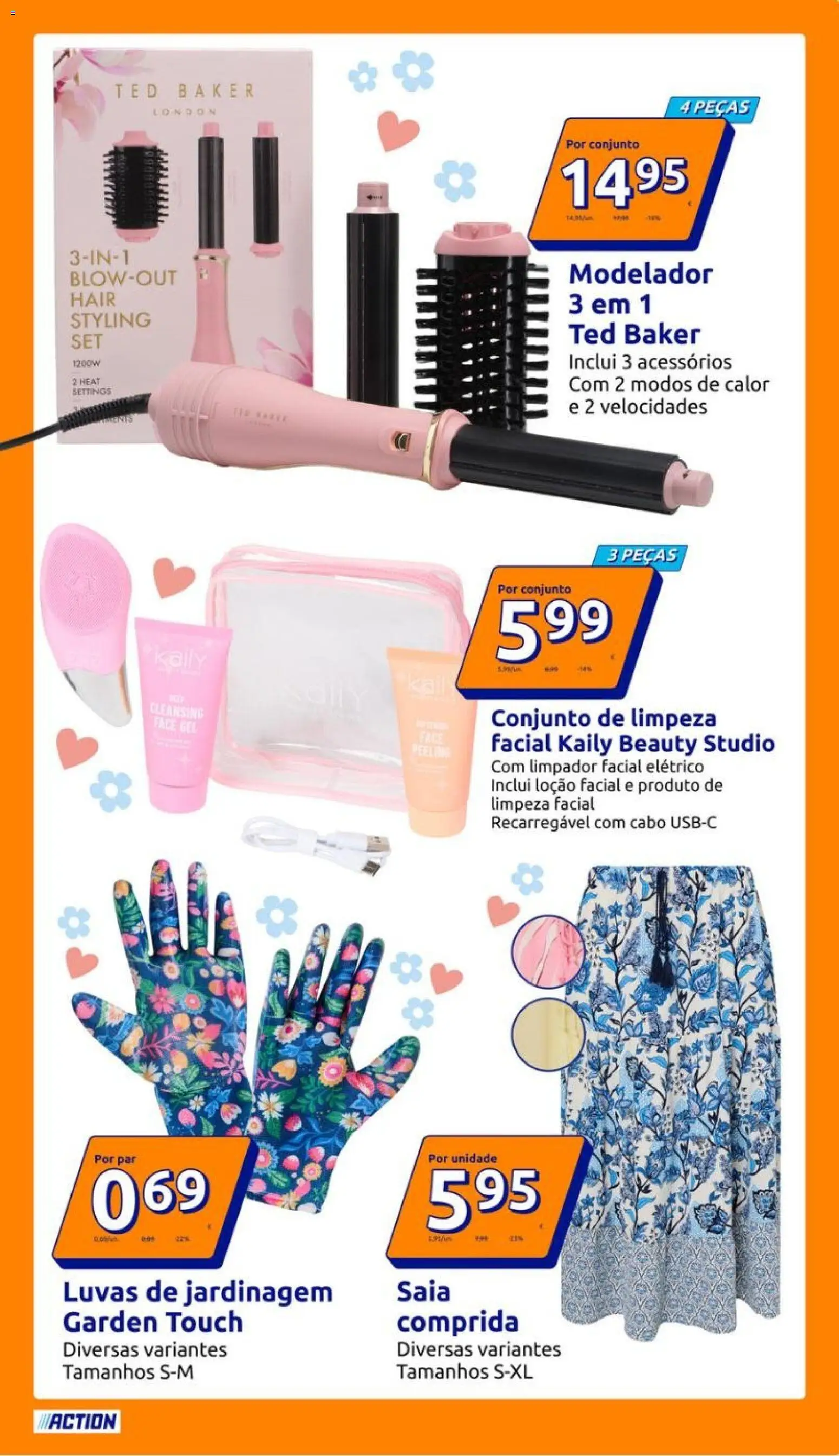 Action folheto │ válido de 22.04.2026 | Página: 5 | Produtos: Luvas, Cabo, Saia