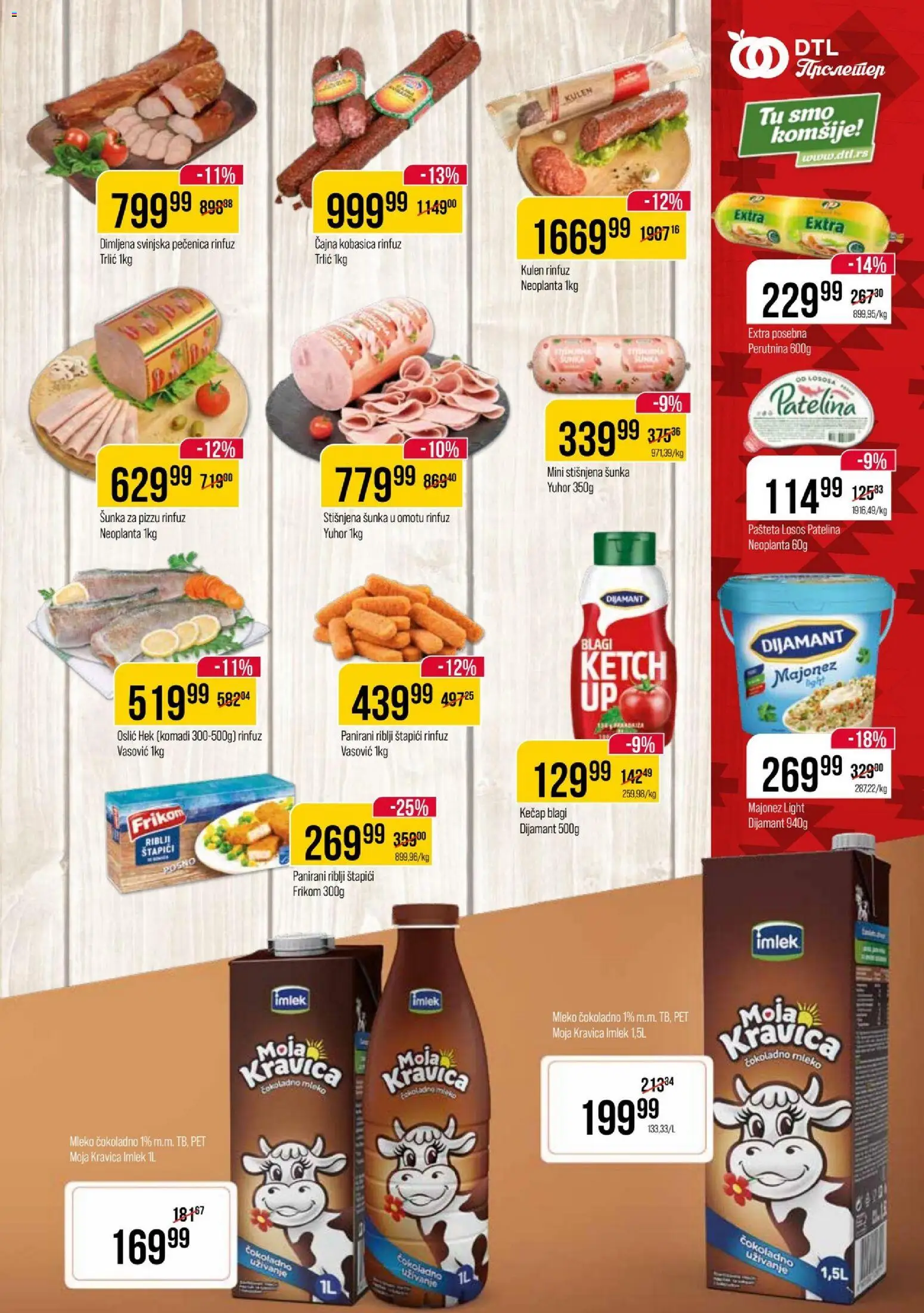 Metalac Proleter katalog - važi od 19.11.2025 | Strana: 5 | Proizvode: Majonez, Čokoladno mleko, Losos, Mleko