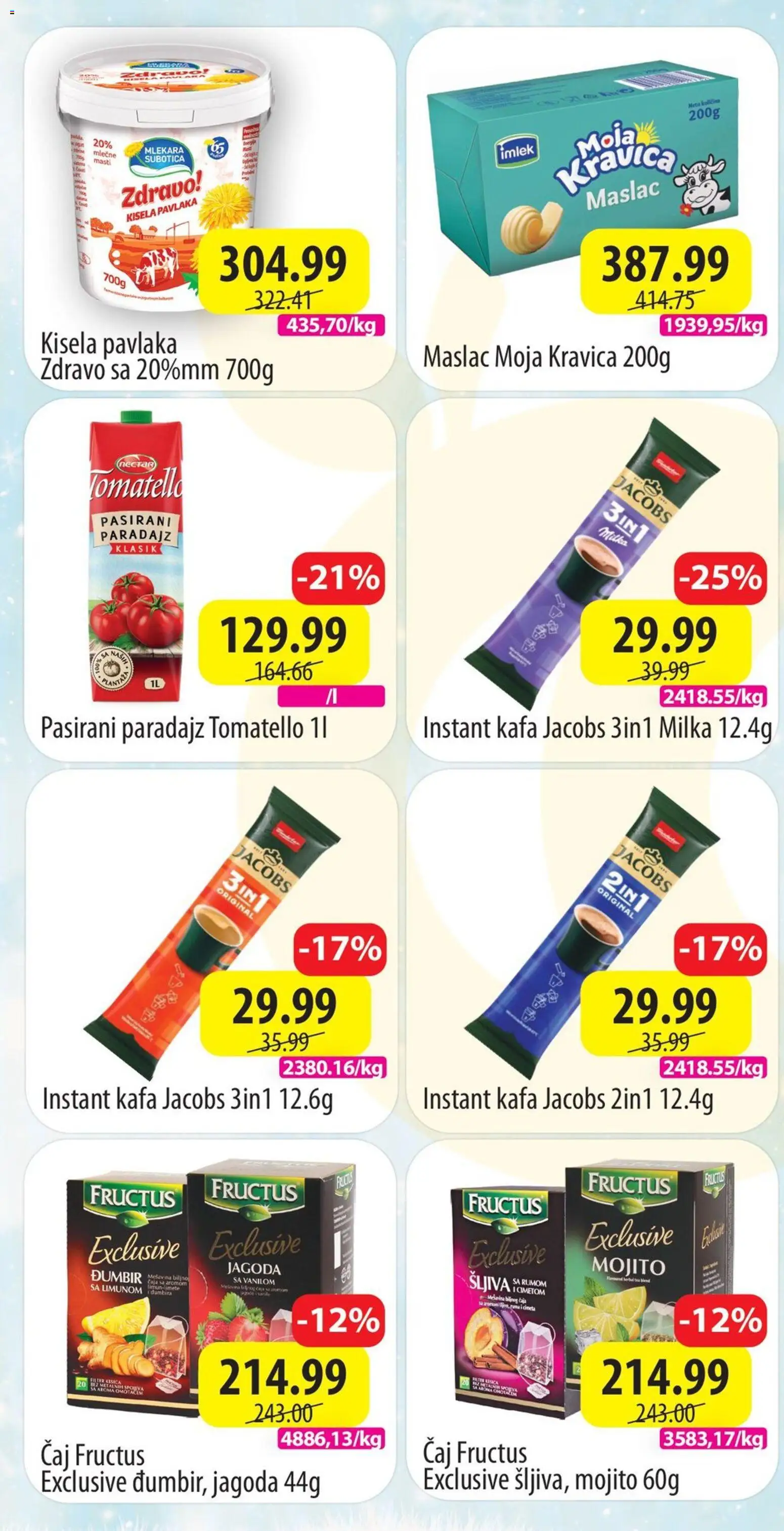 Senta Promet katalog - važi od 22.12.2025 | Strana: 2 | Proizvode: Pasirani paradajz, Šljiva, Paradajz, Pavlaka