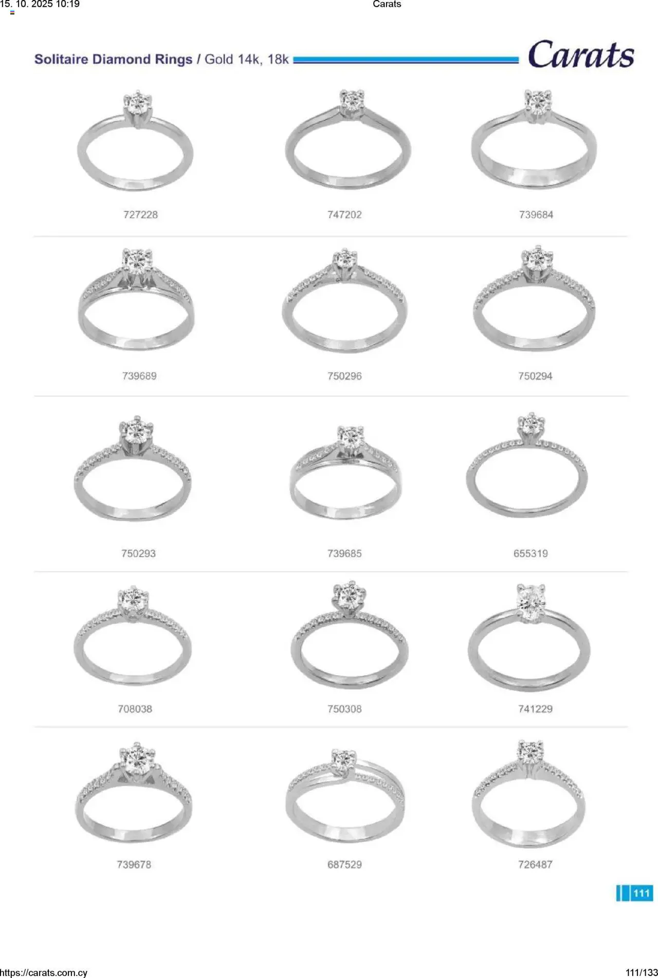 Carats Jewellers Κατάλογος – σε ισχύ από 15.10.2025 | Σελίδα: 111
