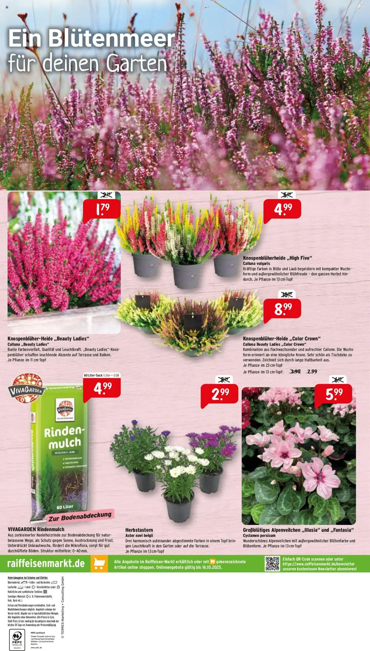 Raiffeisen Markt Prospekt 	 – gültig ab 01.10.2025 | Seite: 8 | Produkte: Rindenmulch