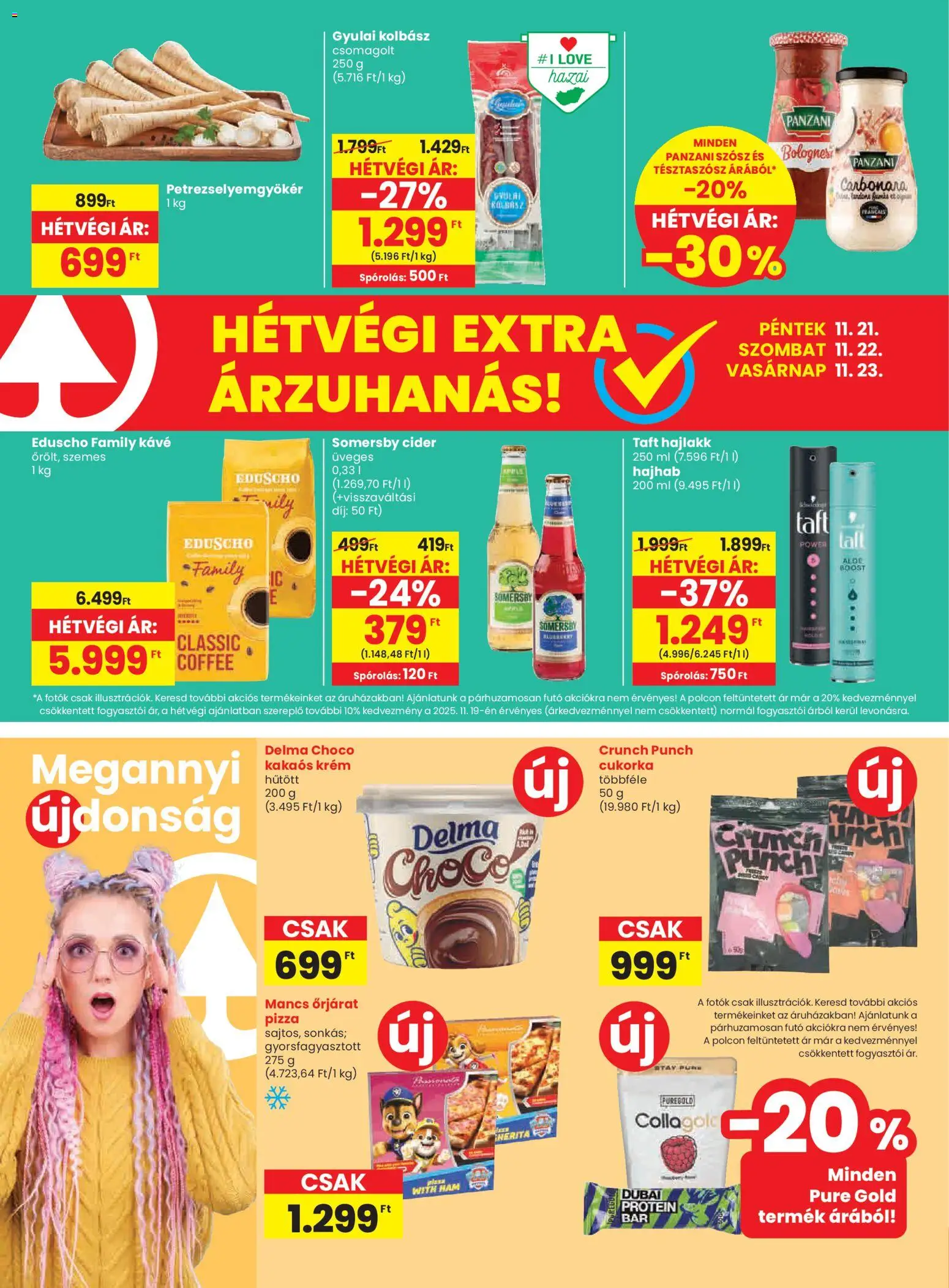 Spar akciós ujság - amely érvényes a következő dátumtól: 20.11.2025 | Oldal: 20 | Termékek: Kolbász, Hajhab, Cukorka, Szósz
