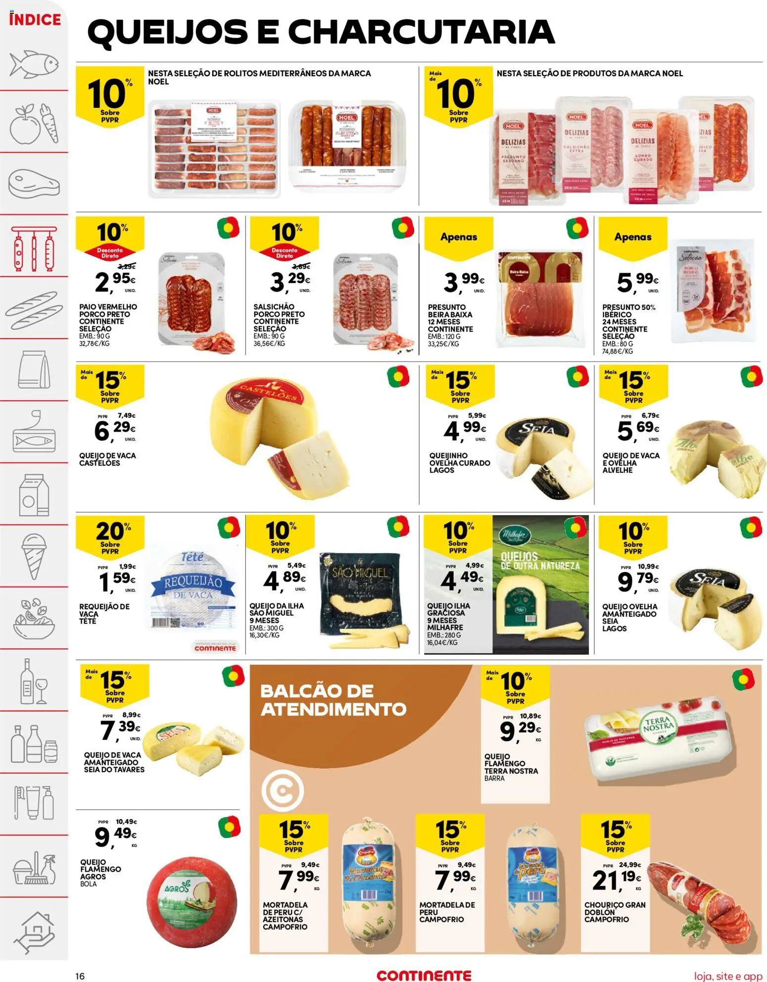 Continente folheto │ válido de 02.12.2025 | Página: 16 | Produtos: Azeitonas, Peru, Queijo, Requeijão