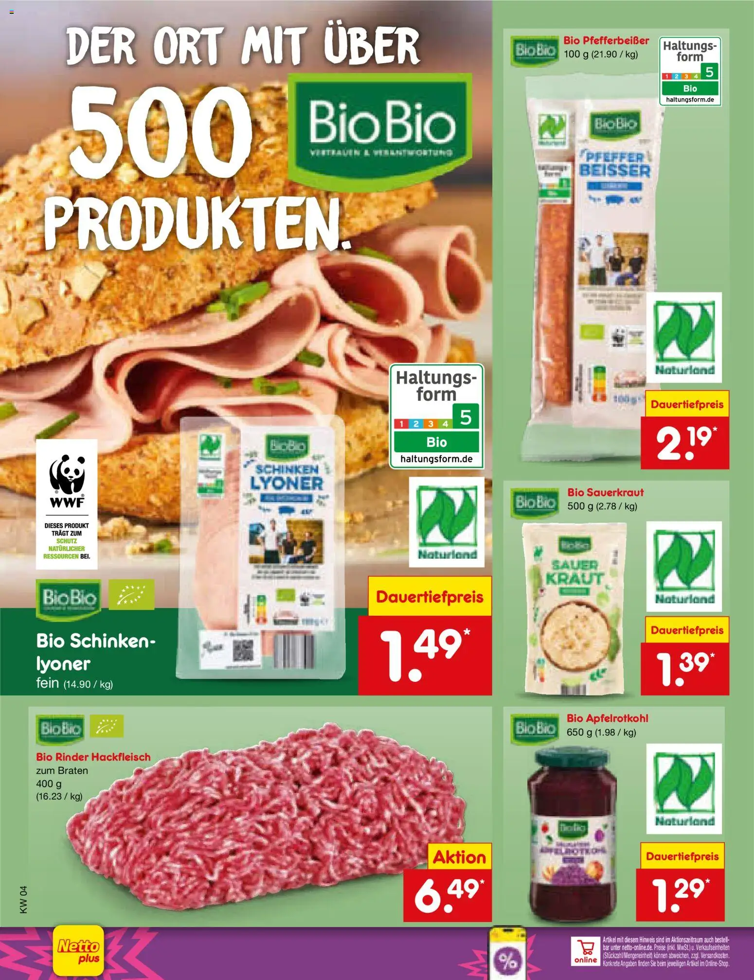 Netto Marken-Discount Prospekt 	 – gültig ab 19.01.2026 | Seite: 52 | Produkte: Pfeffer, Kraut, Schinken, Hackfleisch