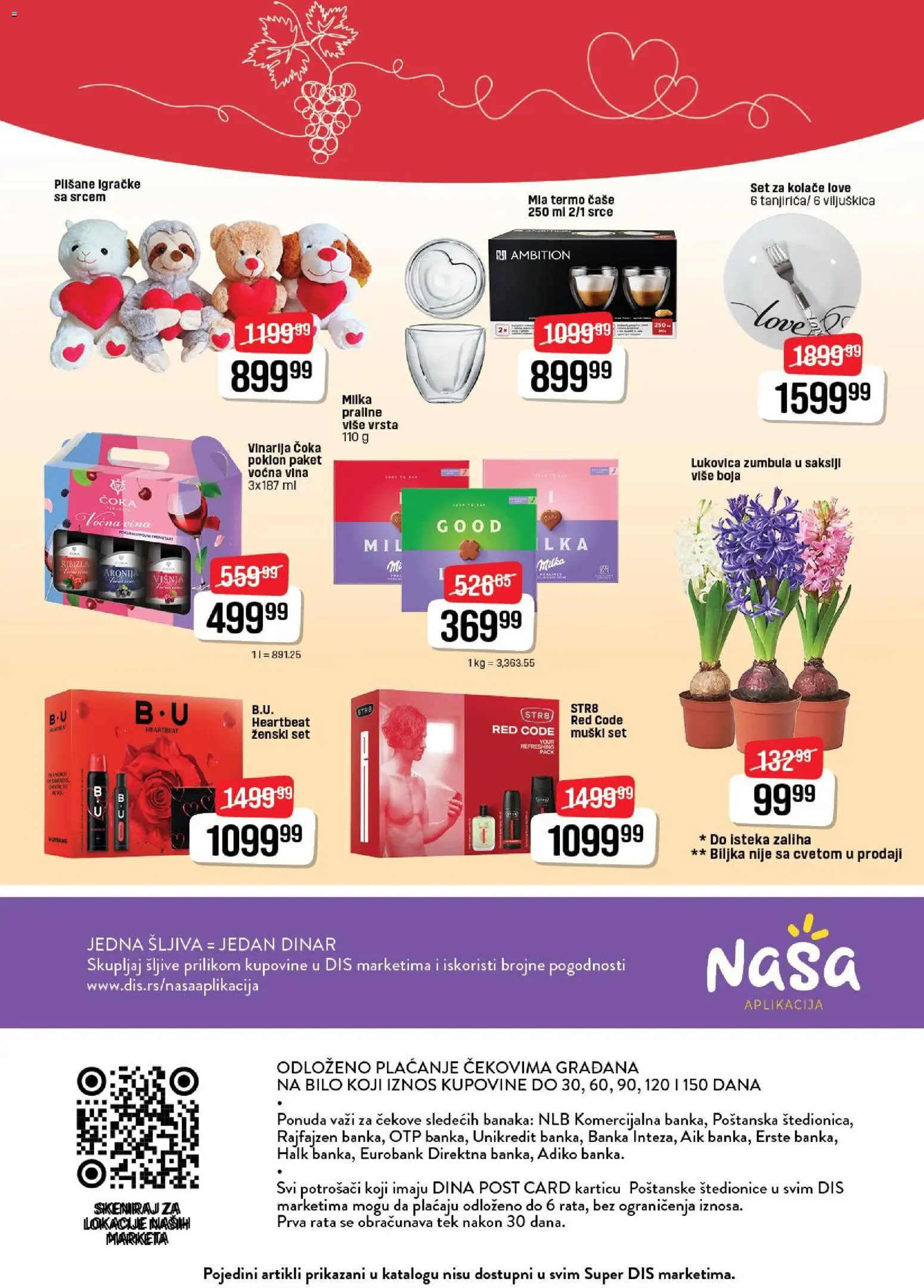 Super DIS katalog - važi od 12.02.2026 | Strana: 24 | Proizvode: Milka, Višnja, Praline, Šljiva