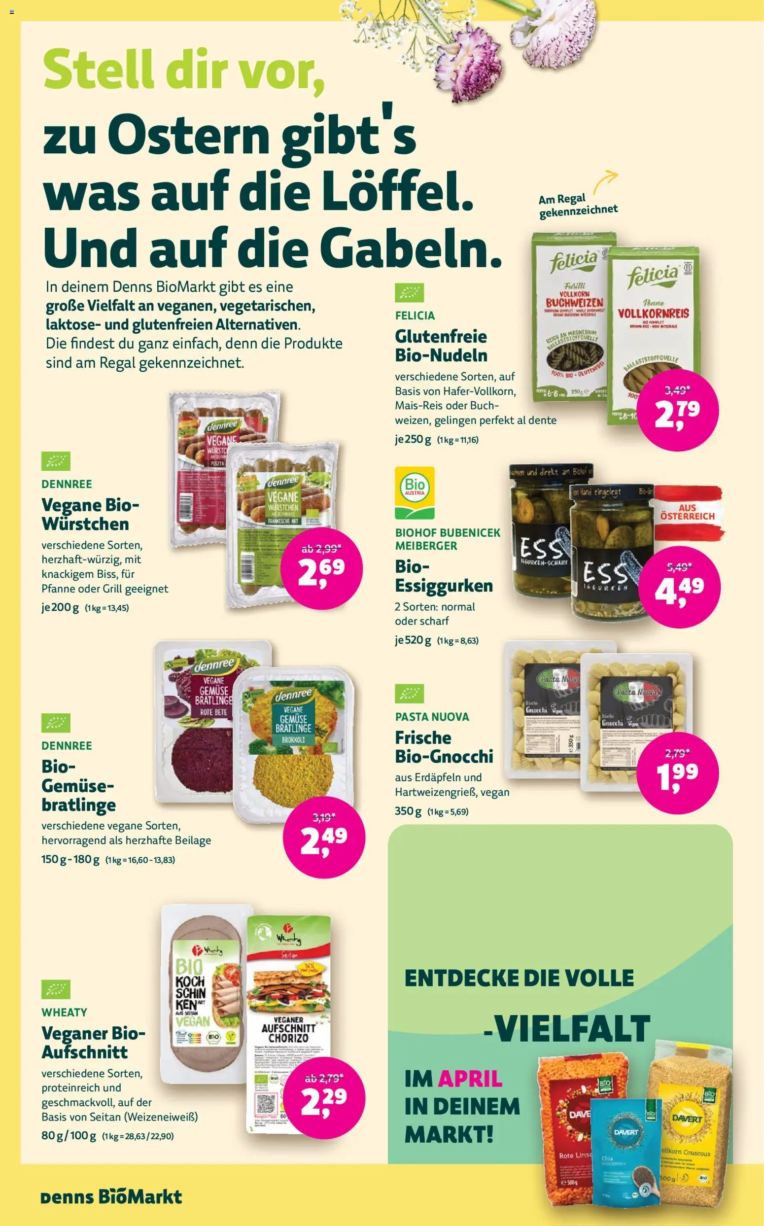 Denns BioMarkt Angebote gültig ab 25.03.2026 | Seite: 10 | Produkte: Pasta, Gemüse, Grill, Regal