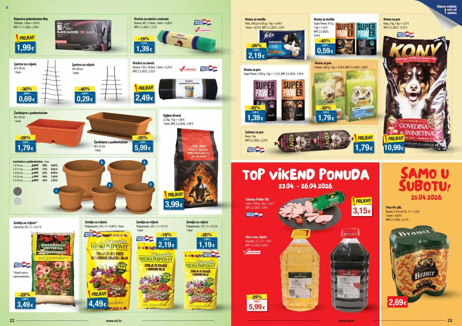 NTL katalog | vrijedi od 22.04.2026 | Stranica: 12 | Proizvodi: Salama, Pivo, Govedina, Rukavice