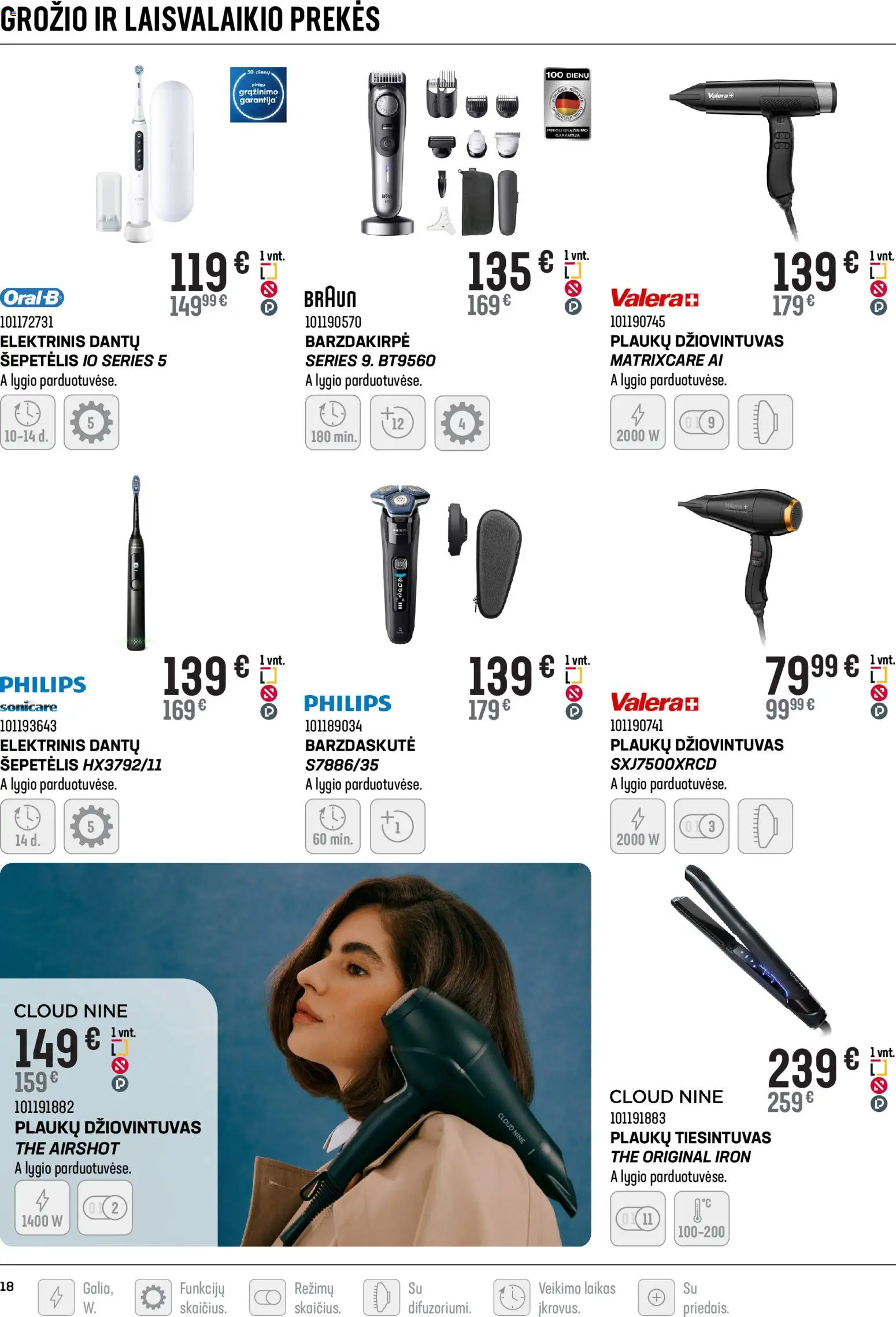 Senukai akcijos nuo 11.02.2026 | Puslapis: 18 | Prekių: Plaukų džiovintuvas, Šepetėlis