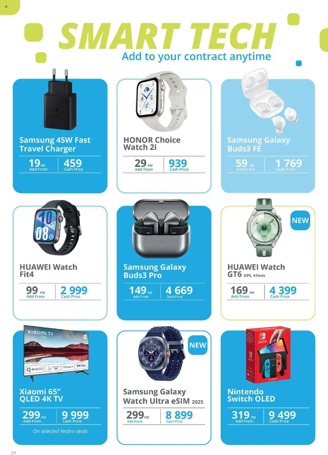 New Cellucity catalogue – valid from 07.10.2025 | Page: 26 | Products: Watch, TV, Charger, Switch