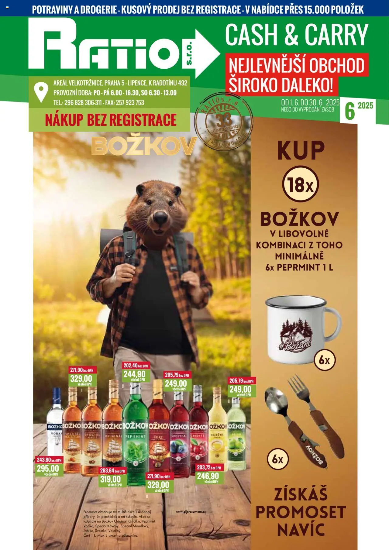 Ratio leták od 01.06.2025 | Strana: 76 | Produkty: Vodka Božkov, Vodka, Božkov originál, Drogerie