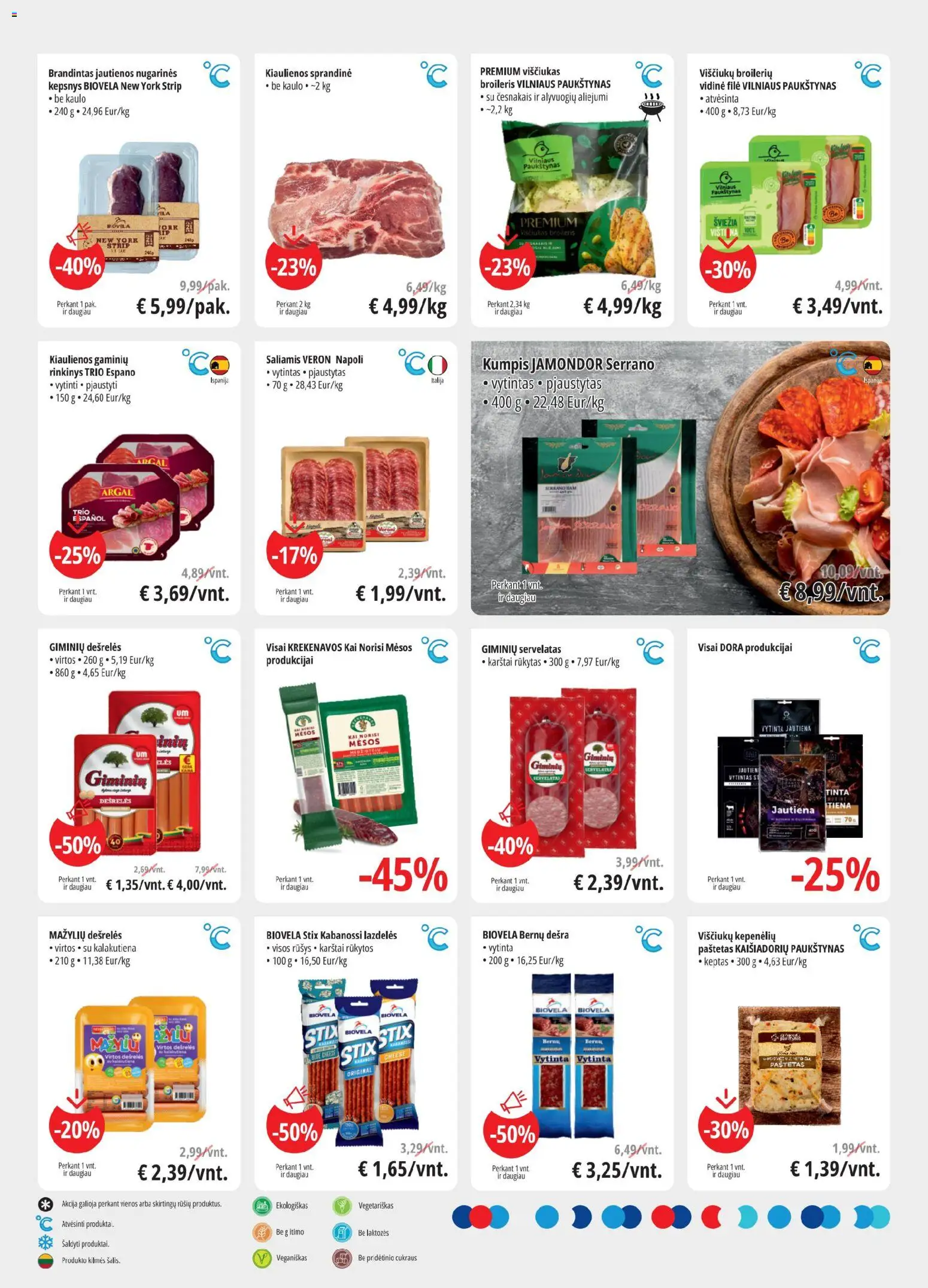 ePromo akcijos nuo 26.11.2025 | Puslapis: 3 | Prekių: Kiaulienos, Viščiukas, Dešra, Jautiena