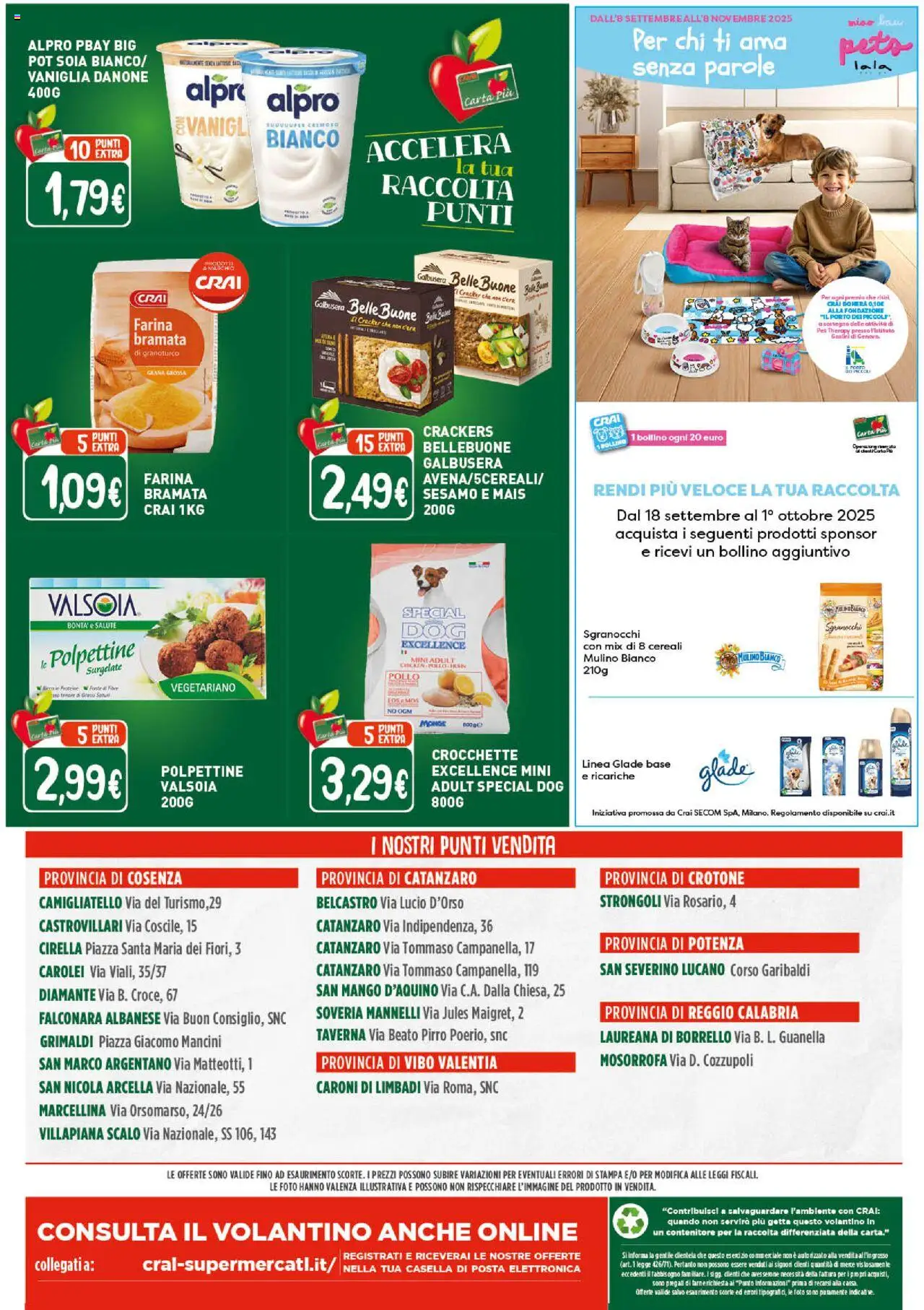 Volantino CRAI del 18.09.2025 | Pagina: 12 | Prodotti: Mango, Crocchette, Mais, Stampa