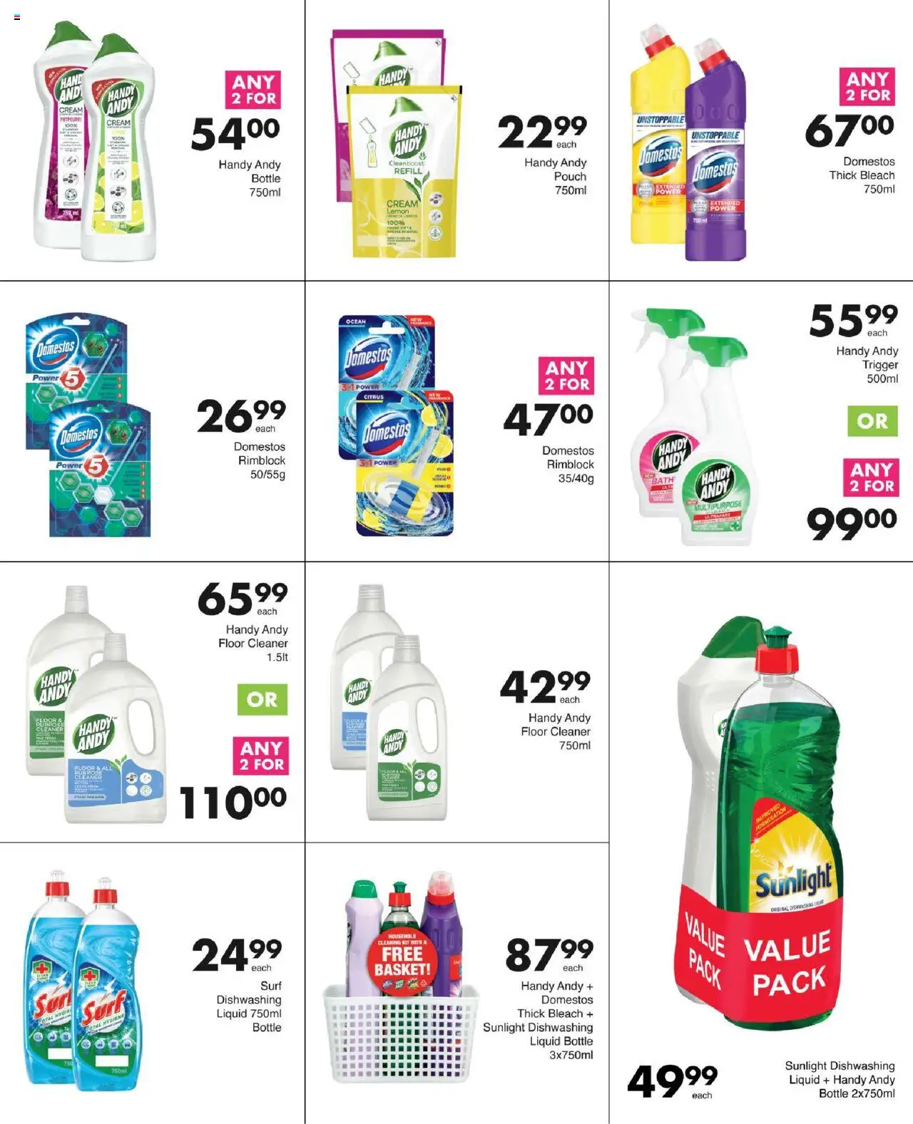 New Save catalogue – valid from 11.09.2025 | Page: 69 | Products: Bath, Bleach, Cream, Dishwashing liquid