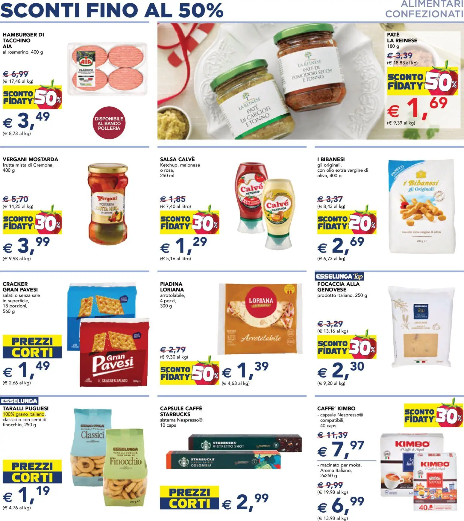 Volantino Esselunga S del 01.12.2025 | Pagina: 7 | Prodotti: Focaccia, Sale, Top, Macinato