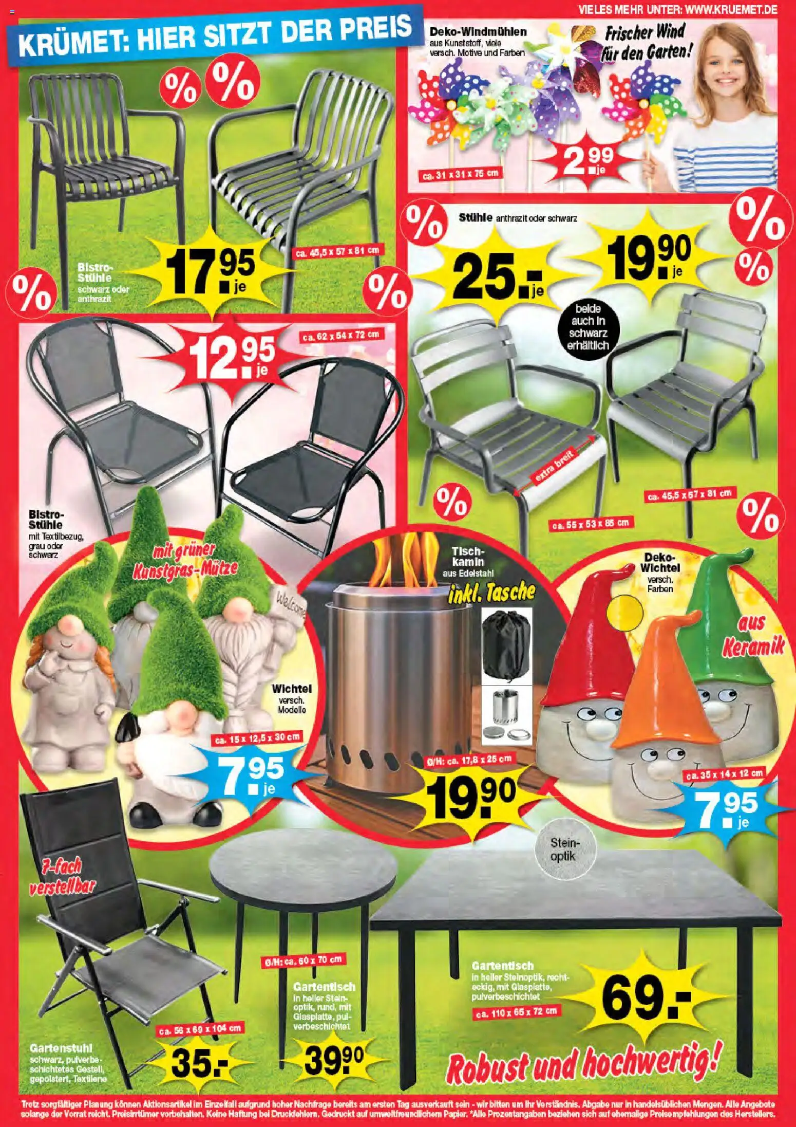 KRÜMET Prospekt 	 – gültig ab 02.03.2026 | Seite: 3 | Produkte: Tasche, Kamin, Tisch