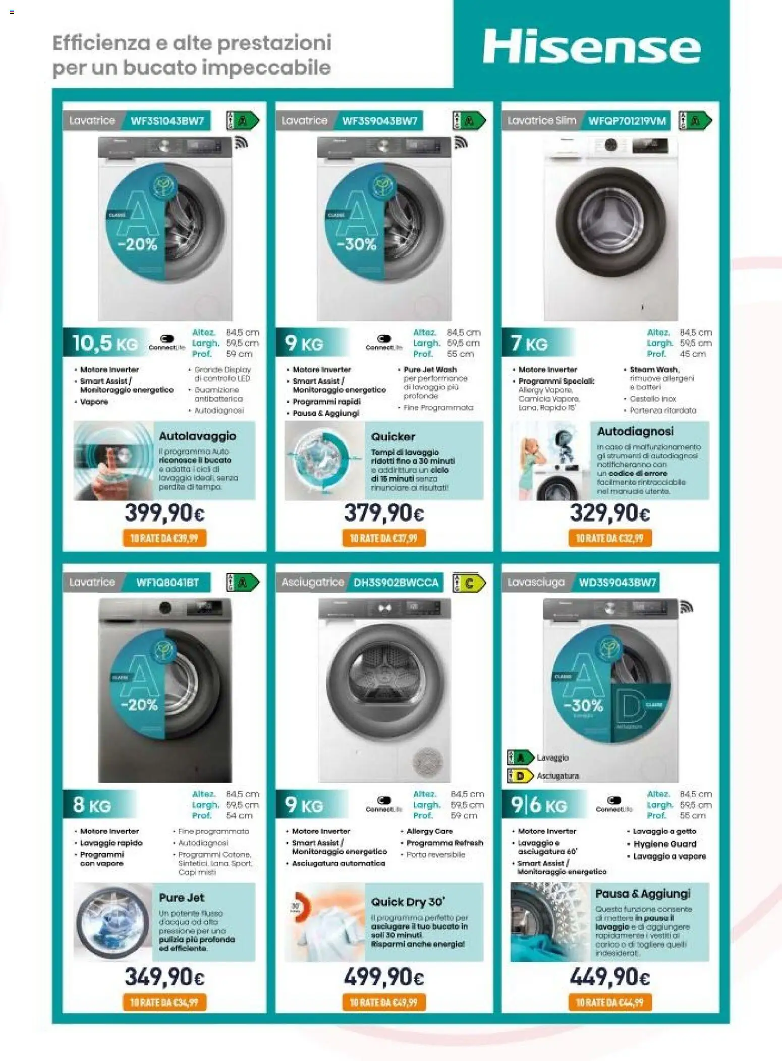 Volantino Unieuro del 20.03.2026 | Pagina: 15 | Prodotti: Lavasciuga, Camicia, Lavatrice, Asciugatrice