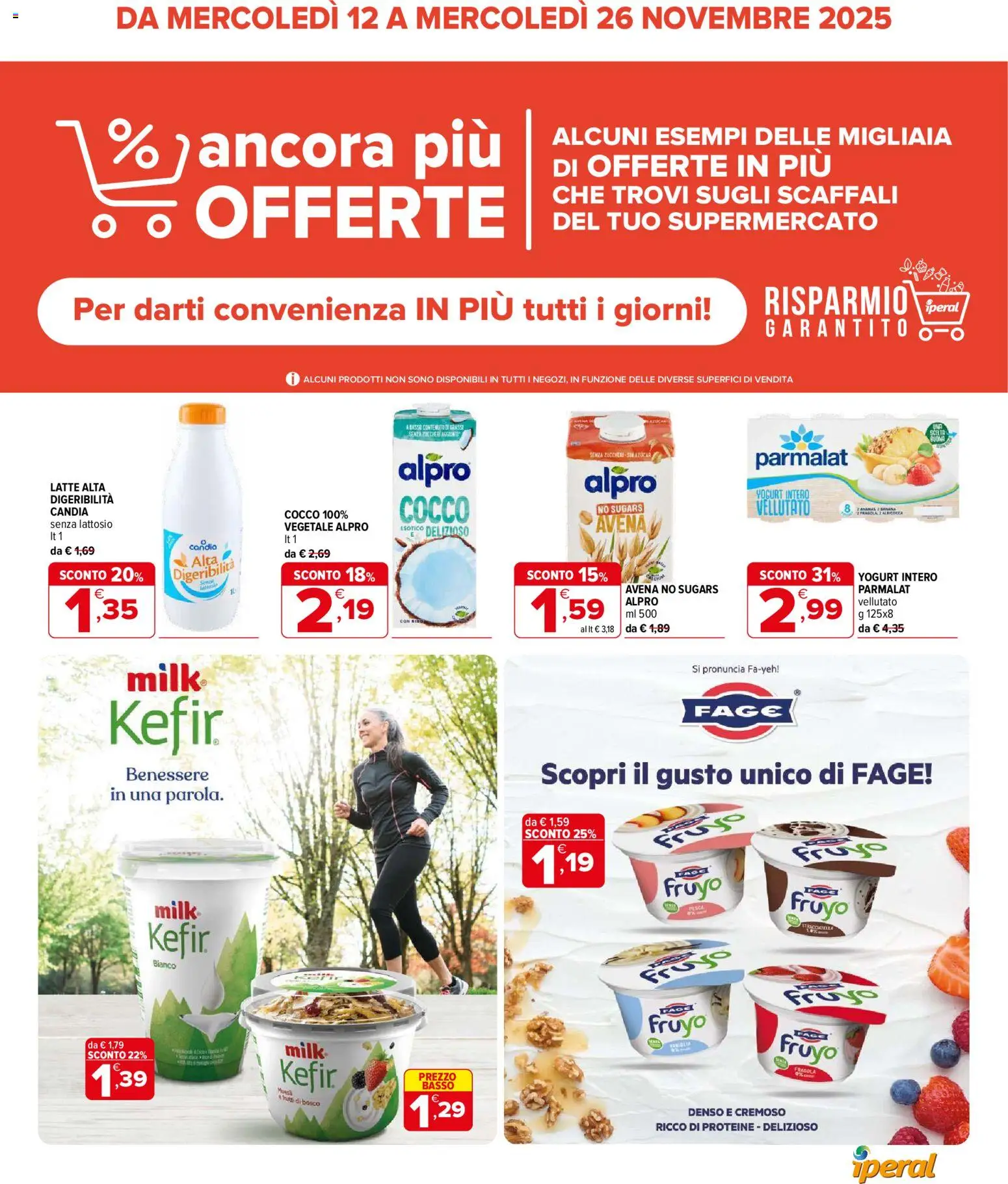 Volantino Iperal del 12.11.2025 | Pagina: 1 | Prodotti: Yogurt, Latte, Cocco