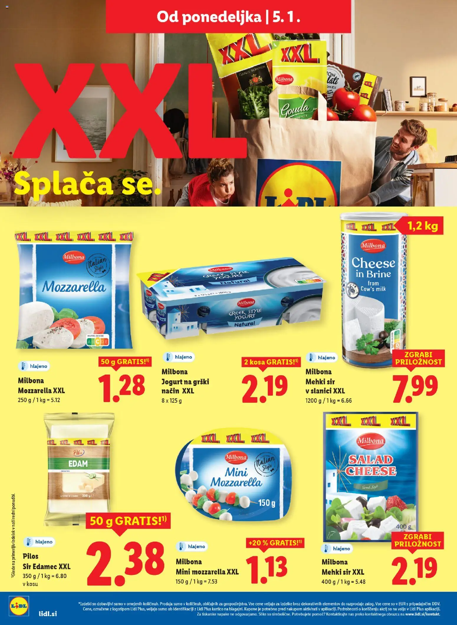 Novi Lidl katalog ponudbe – veljaven od 30.12.2025 | Stran: 22 | Izdelki: Edamec, Sir, Jogurt
