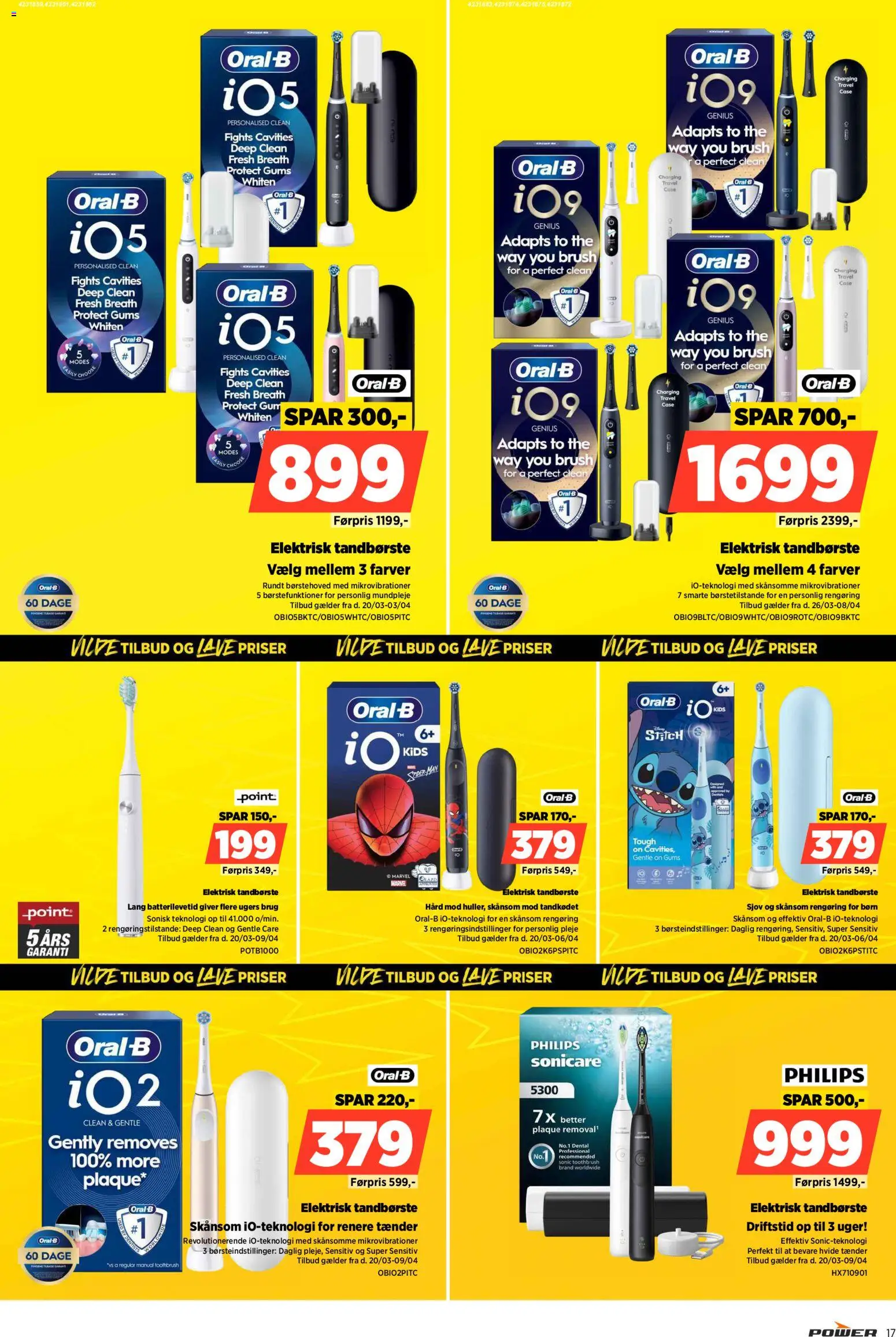 Power tilbudsavis – gyldig fra 01.04.2026 | Side: 17 | Produkter: Tandbørste, Case, Elektrisk Tandbørste