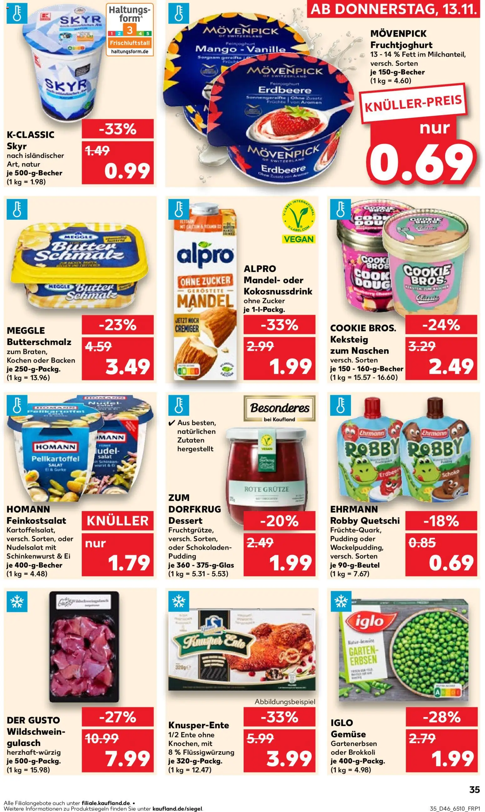 Kaufland prospekt Köln	 – gültig ab 13.11.2025 | Seite: 35 | Produkte: Butterschmalz, Pudding, Brokkoli, Zucker
