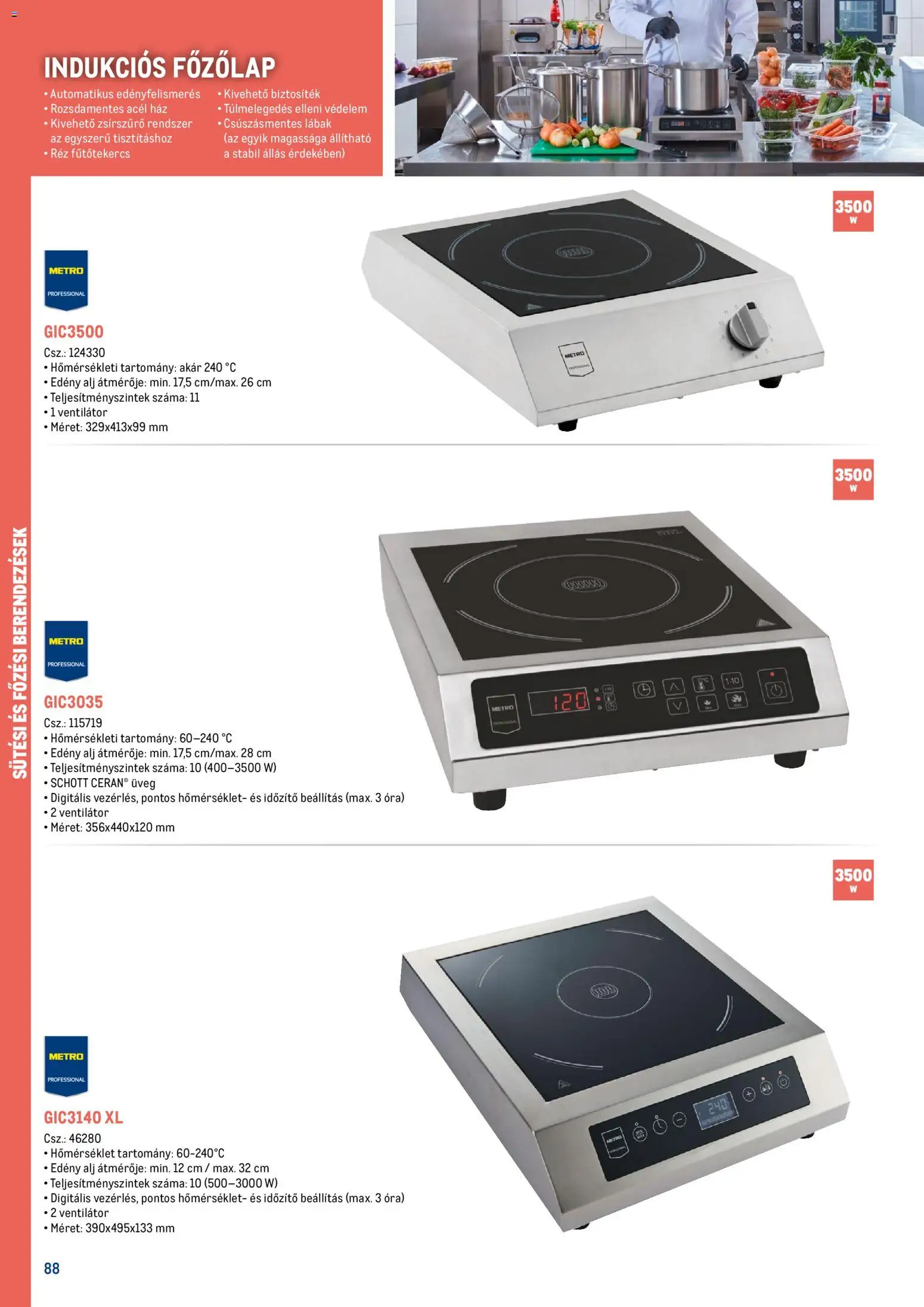 Metro akciós ujság - amely érvényes a következő dátumtól: 18.02.2026 | Oldal: 88 | Termékek: Főzőlap, Ventilátor, Edény, Indukciós főzőlap