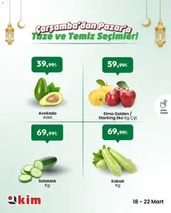 18.03.2026 tarihinden itibaren geçerli olan Kim Market kataloğu önizlemesi | Sayfa: 2