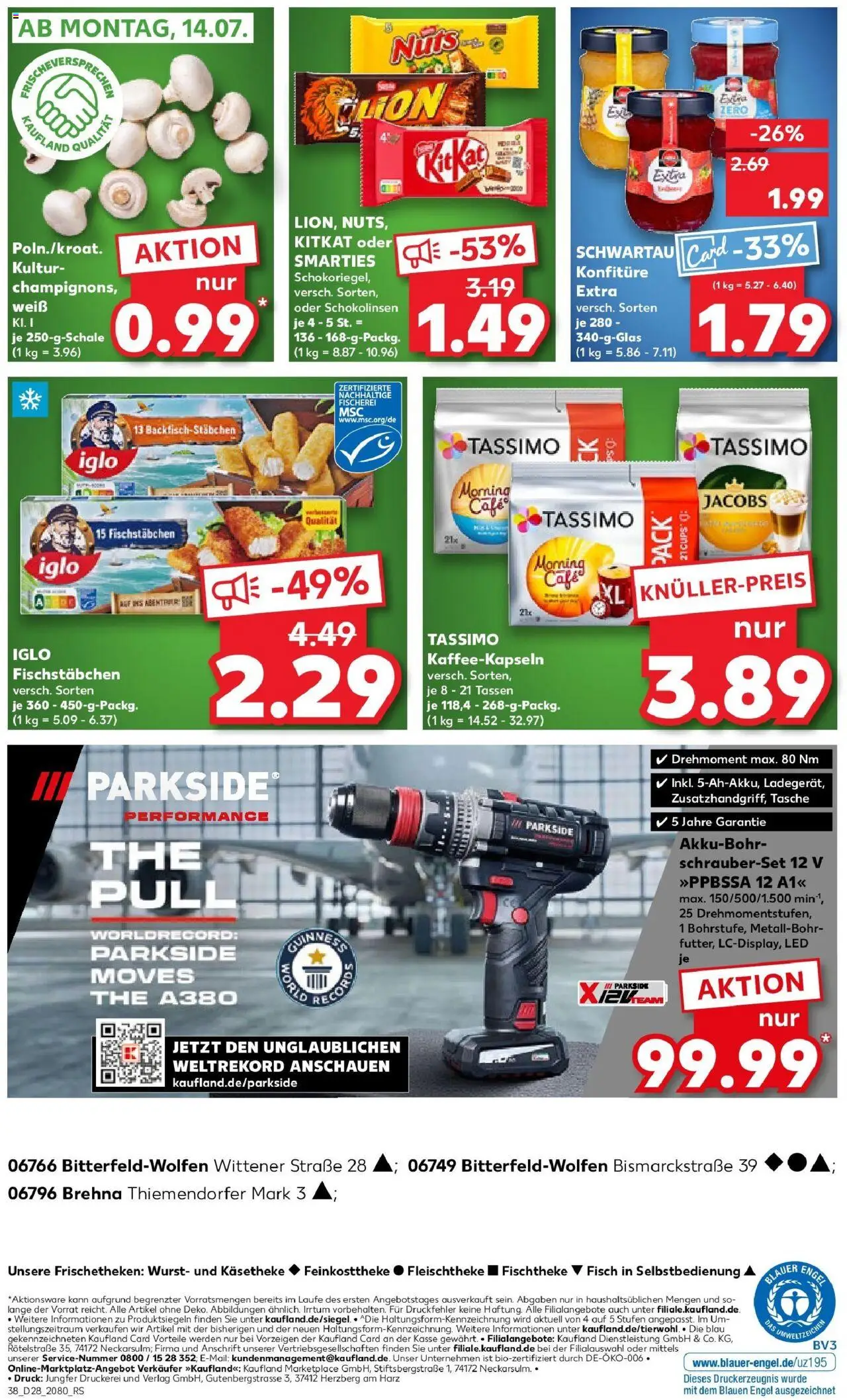 Kaufland prospekt Bitterfeld-Wolfen	 - gültig ab dem 13.07.2025 | Seite: 5 | Produkte: Tasche, Iglo, Smarties, Fischstabchen