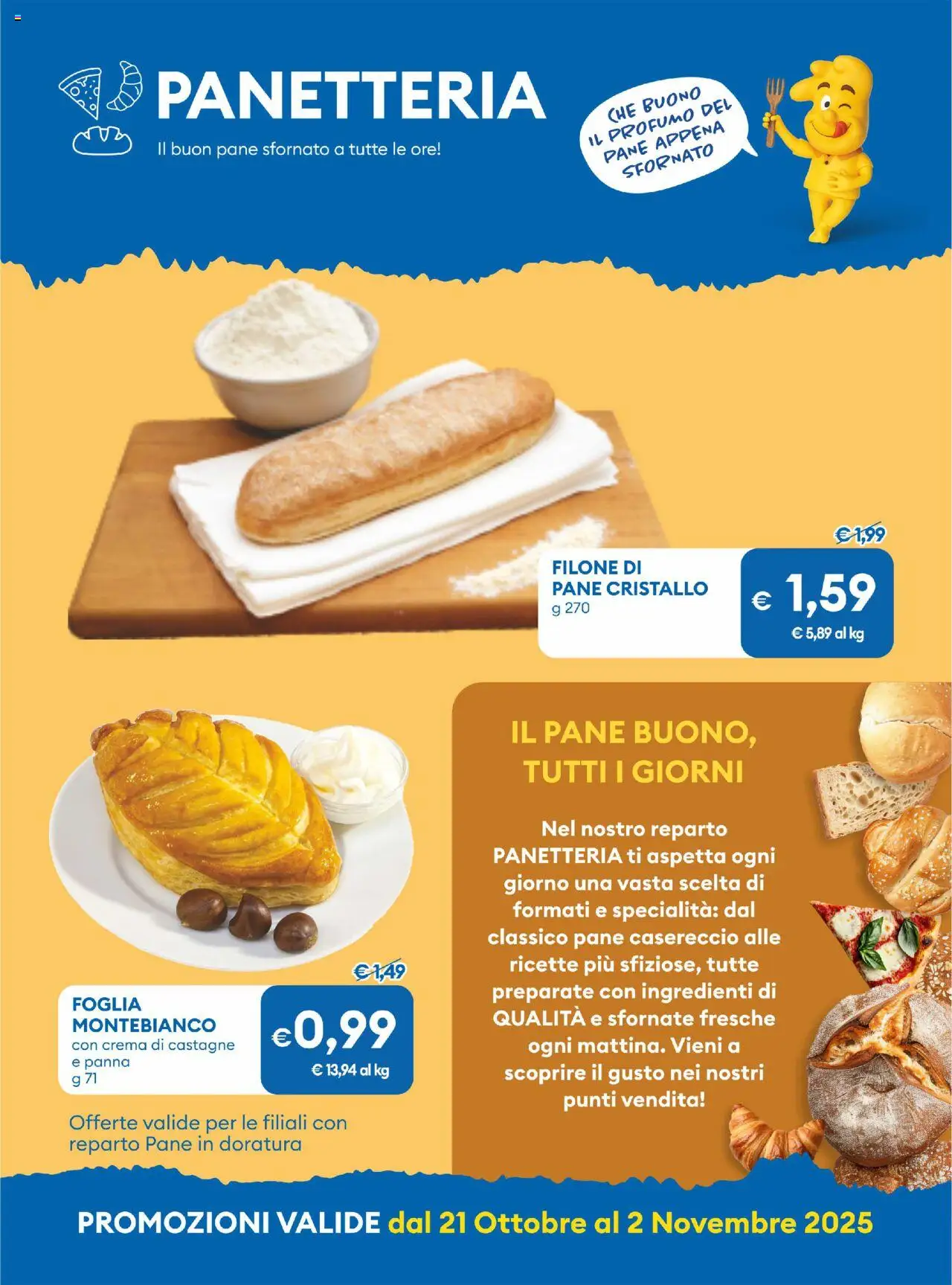 Volantino MD Discount del 21.10.2025 | Pagina: 19 | Prodotti: Crema, Pane, Panna, Profumo