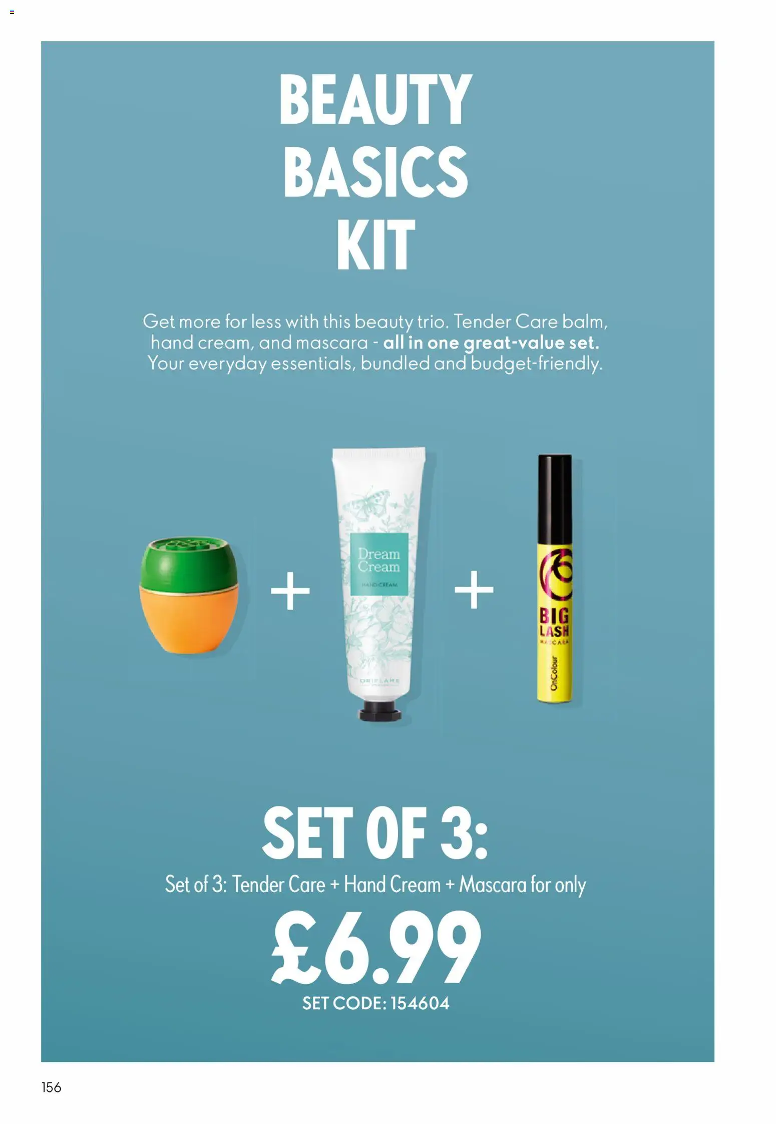 {H1} | Page: 156 | Products: Mascara, Hand cream, Cream