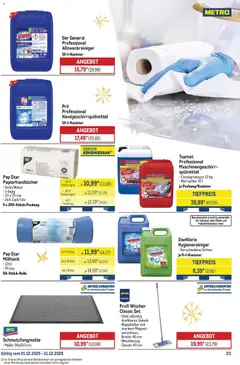 Metro Monats-Menü ab 01.12.2025 gültig | Seite: 23 | Produkte: Schmutzfangmatte, Klarspüler, Pril