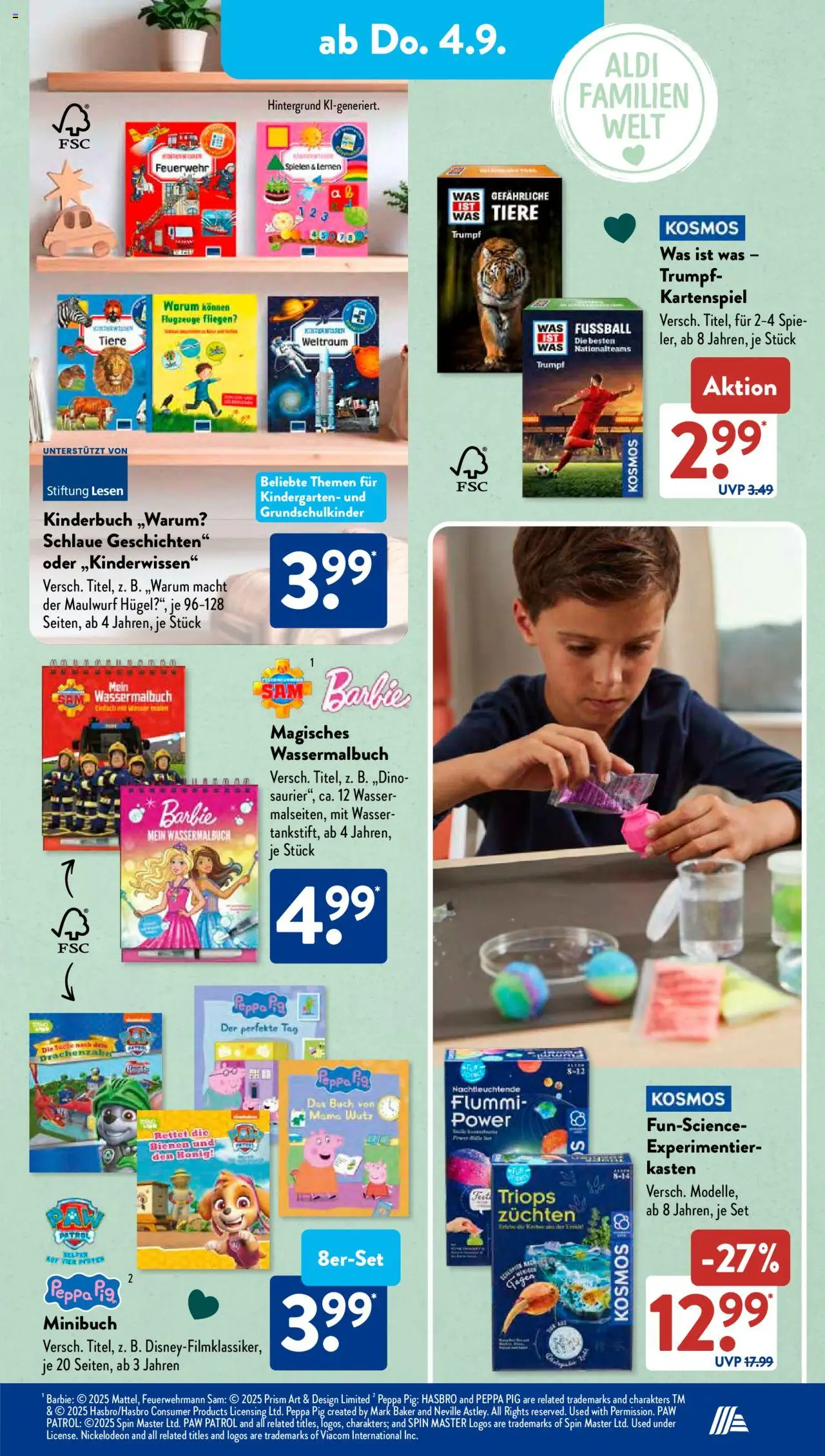 Aldi Süd Prospekt 	 - gültig ab dem 01.09.2025 | Seite: 11 | Produkte: Fußball, Wasser