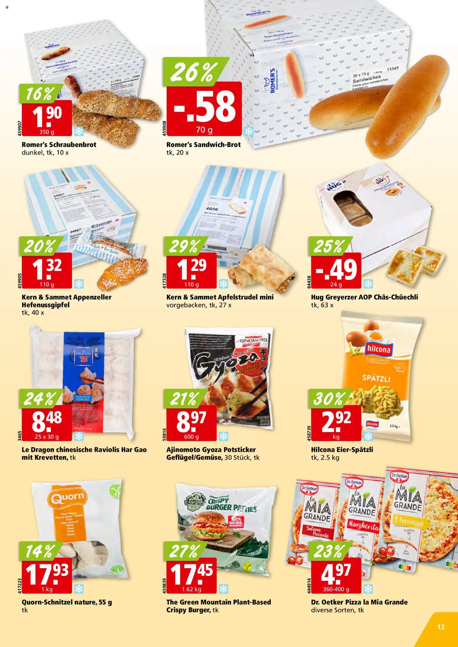 Aligro aktionen – gültig ab 27.05.2026 | Seite: 13 | Produkte: Burger, Pizza