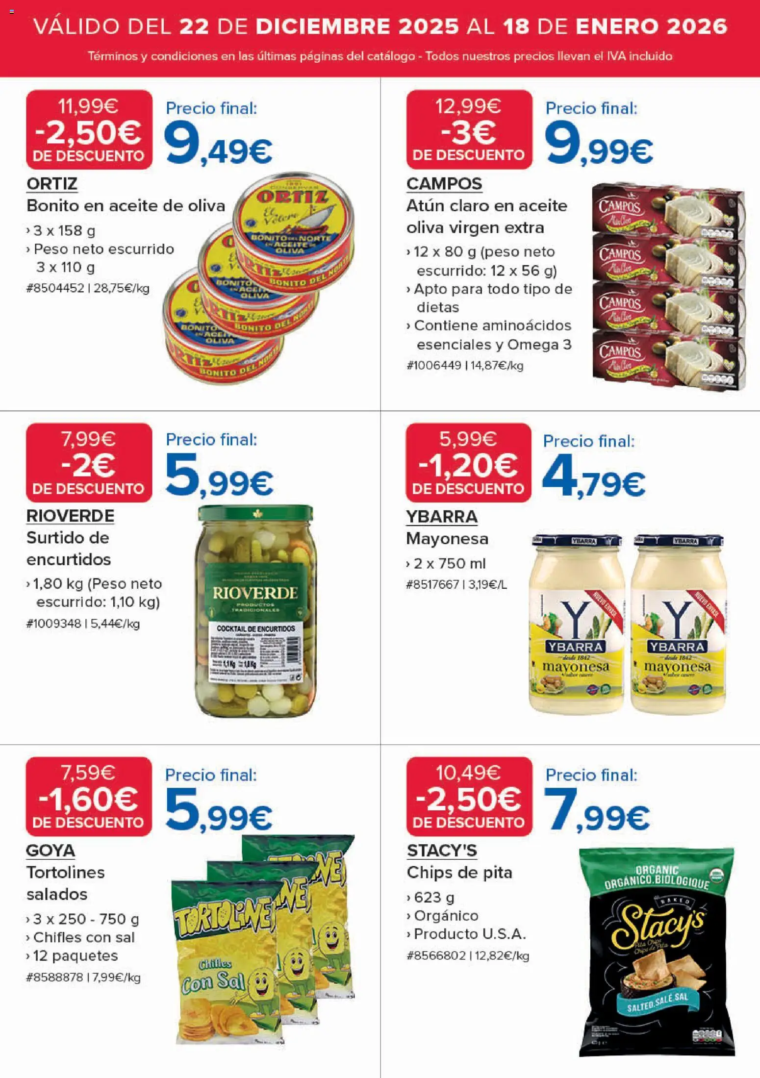 Costco catálogo │ válido desde el 22.12.2025 | Página: 3 | Productos: Δοχείο φοντί, Aceite, Aceite de oliva, Peso