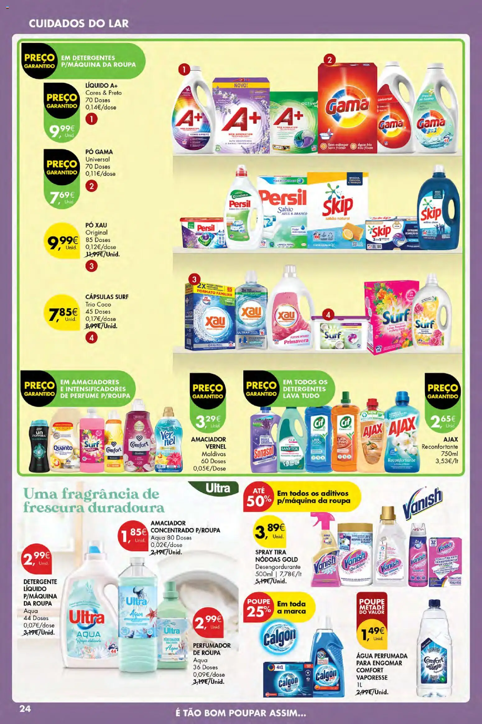 Pingo Doce Poupe Esta Semana Açores │ válido de 23.10.2025 | Página: 24 | Produtos: Fragrância, Pó, Sabão, Persil