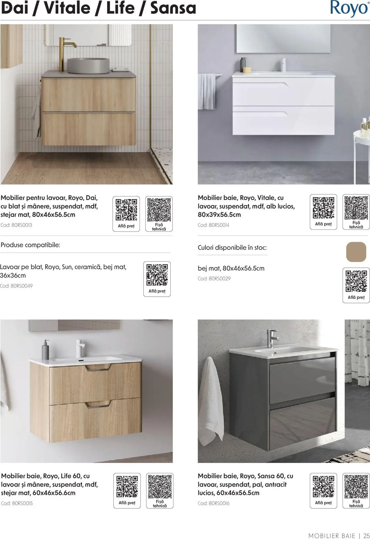 Catalog Romstal – valabil de la 25.11.2024 | Pagină: 25 | Produse: Lavoar