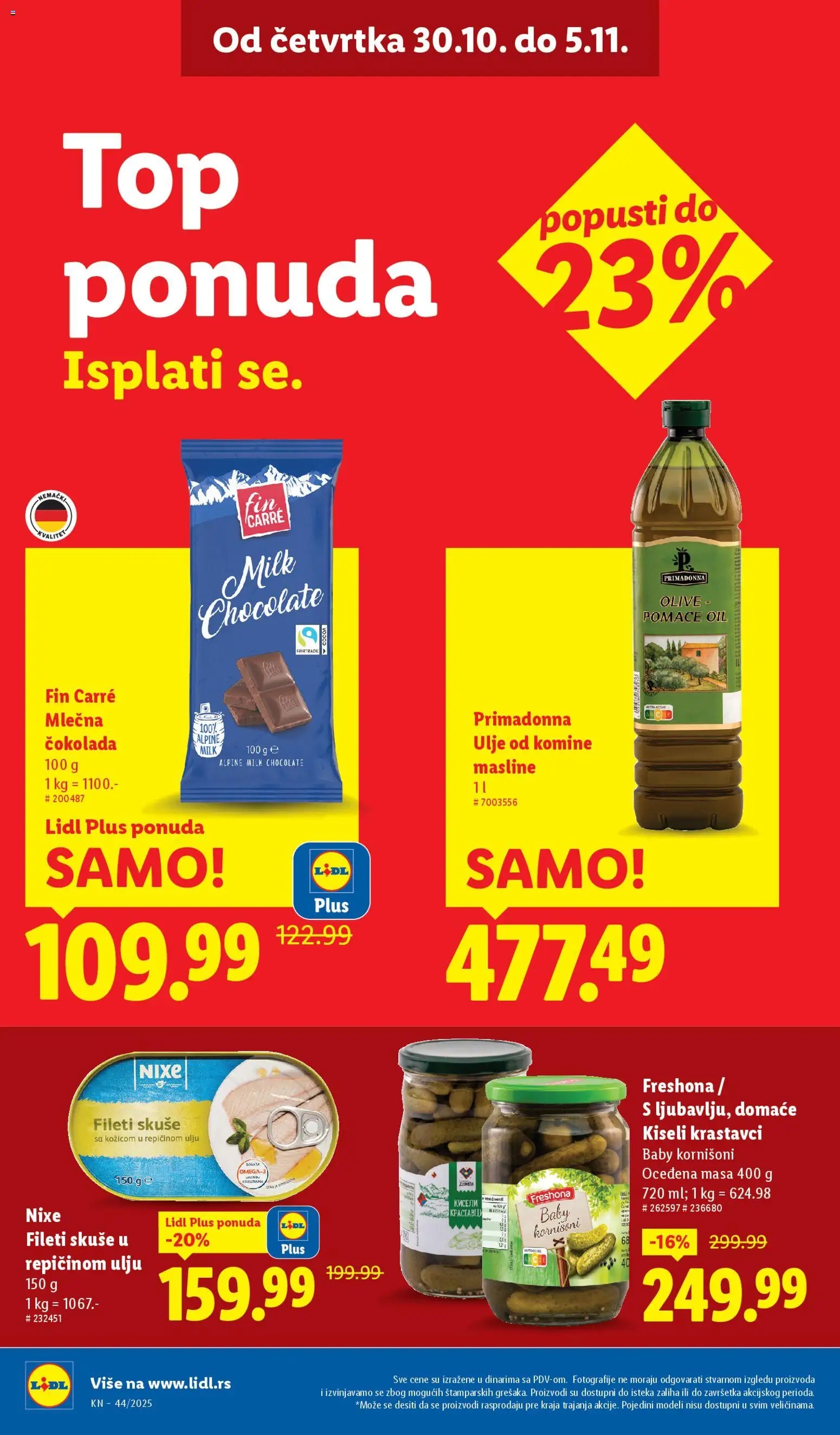Lidl katalog - važi od 30.10.2025 | Strana: 12 | Proizvode: Masline, Krastavci, Kornišoni, Ulje