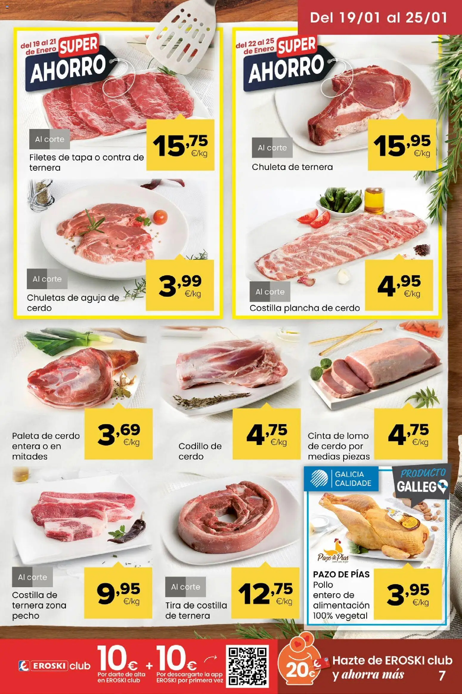 Eroski folleto │ válido desde el 15.01.2026 | Página: 7 | Productos: Medias, Cerdo, Plancha