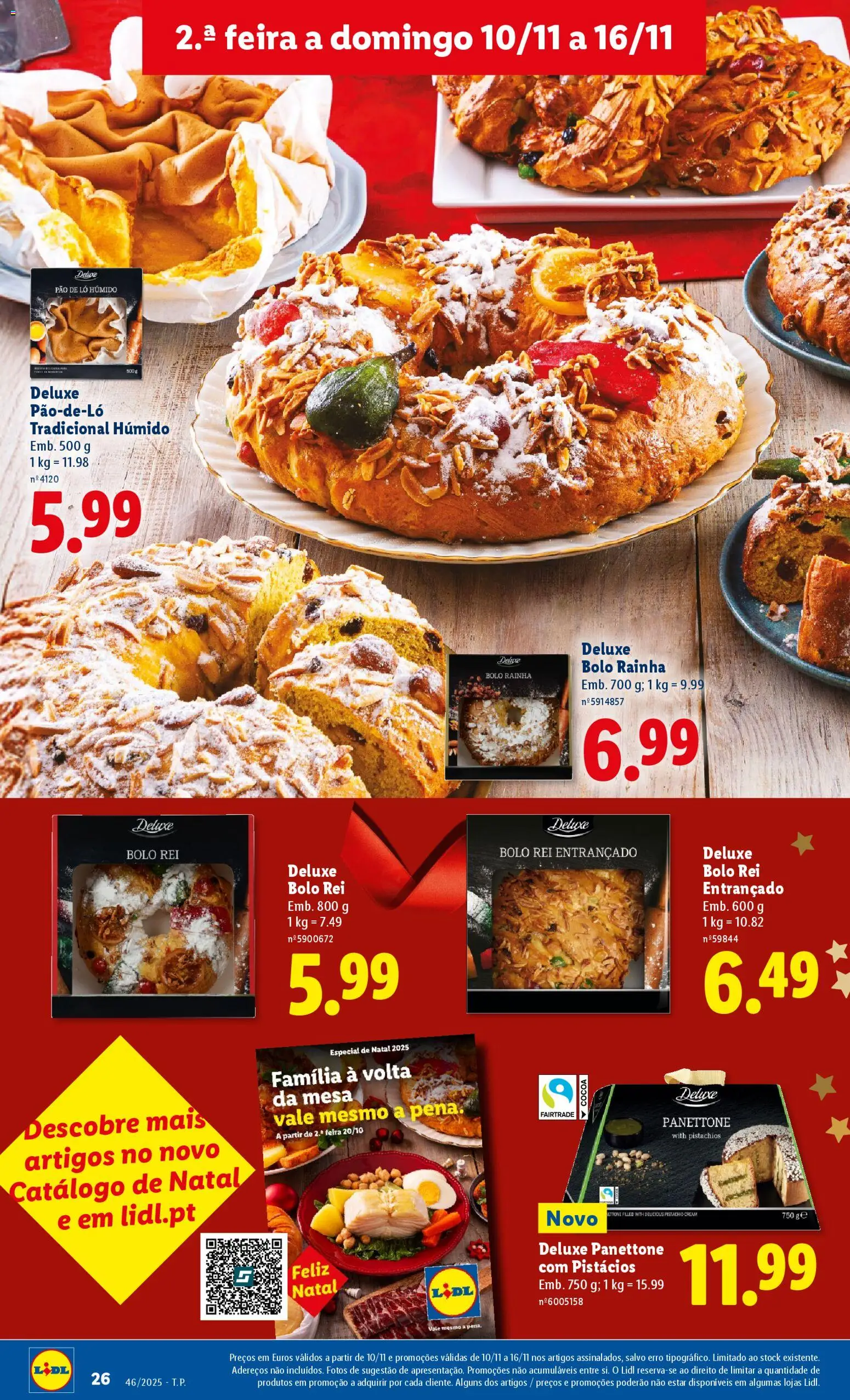 Lidl folheto │ válido de 10.11.2025 | Página: 26 | Produtos: Bolo, Mesa, Pão
