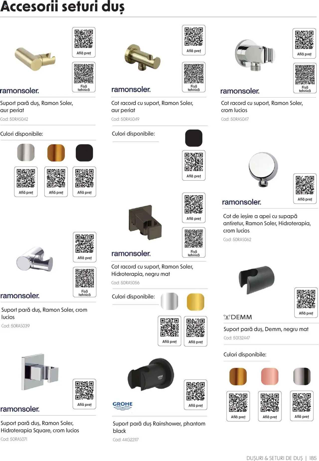 Catalog Romstal – valabil de la 25.11.2024 | Pagină: 185 | Produse: Pară, Duș