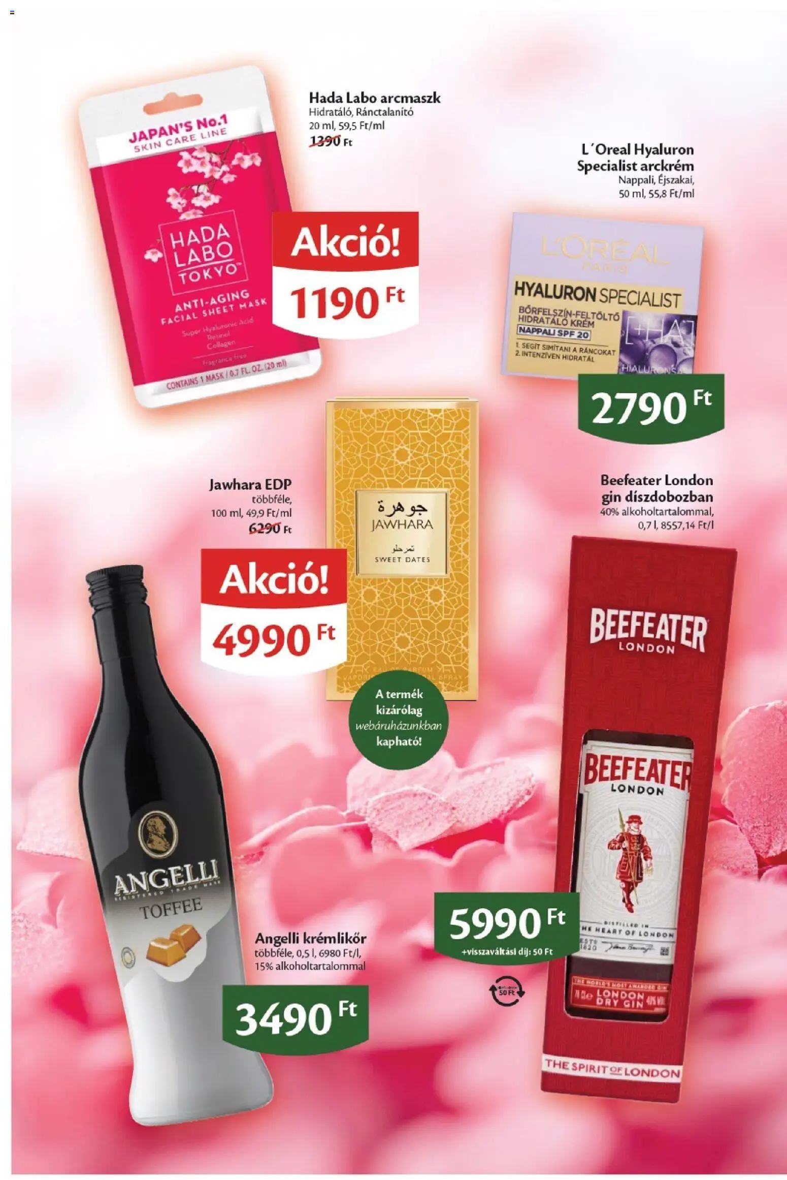 EcoFamily akciós ujság - amely érvényes a következő dátumtól: 20.04.2026 | Oldal: 10 | Termékek: Krémlikőr, Arckrém, Gin