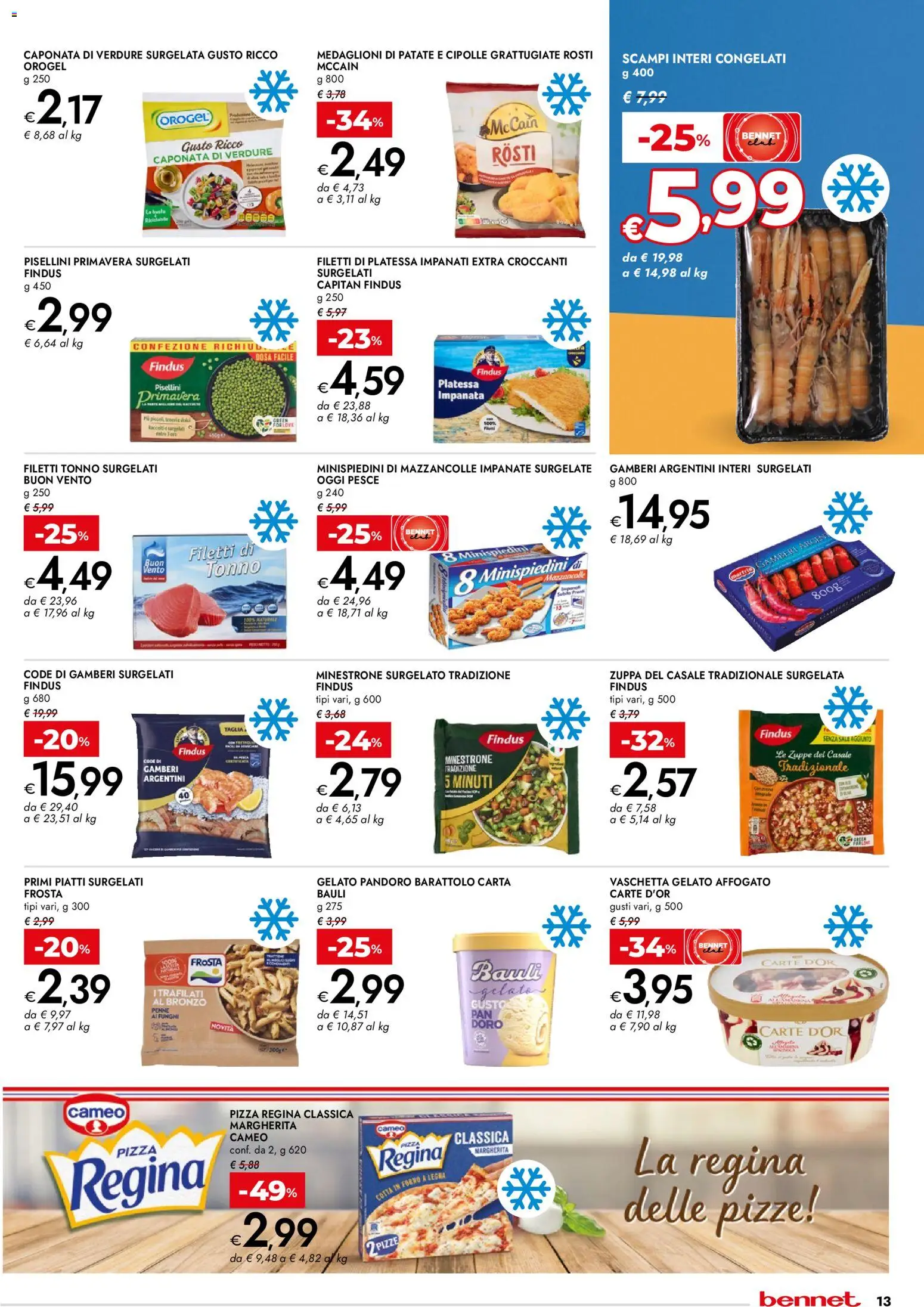 Volantino bennet del 27.11.2025 | Pagina: 13 | Prodotti: Gelato, Sale, Funghi, Pandoro
