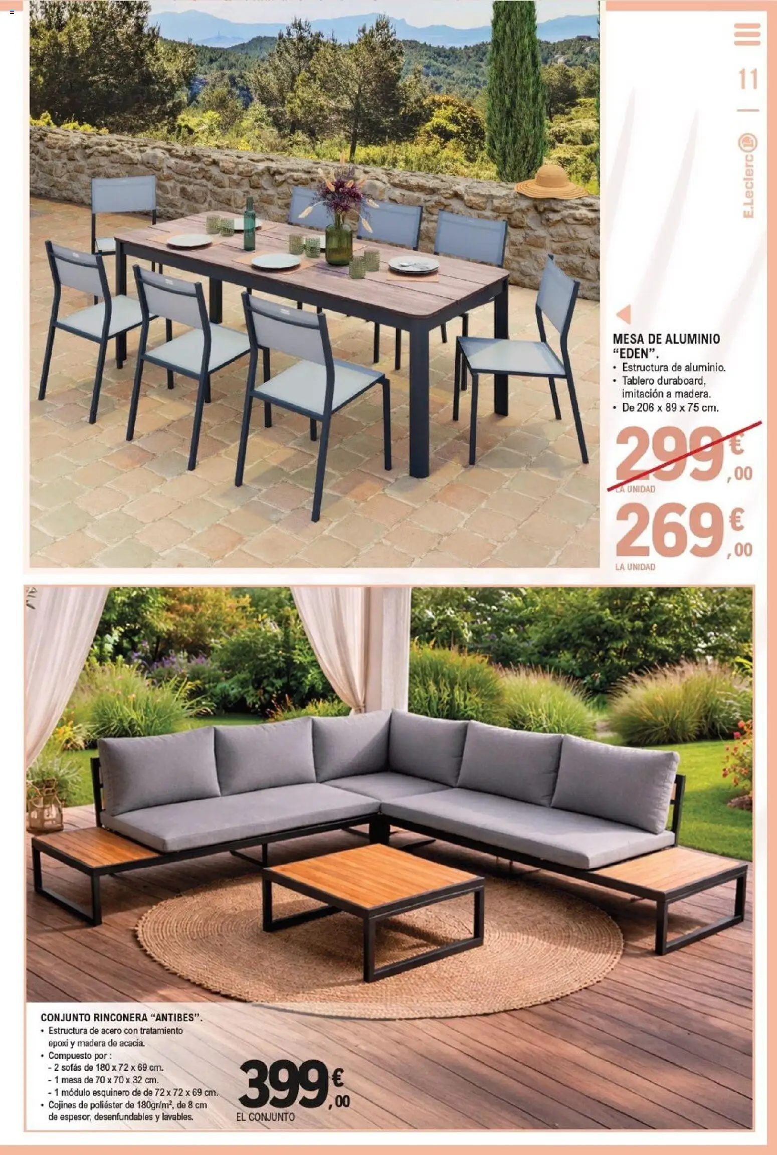 E.Leclerc Al Aire Libre │ válido desde el 27.04.2026 | Página: 11 | Productos: Mesa