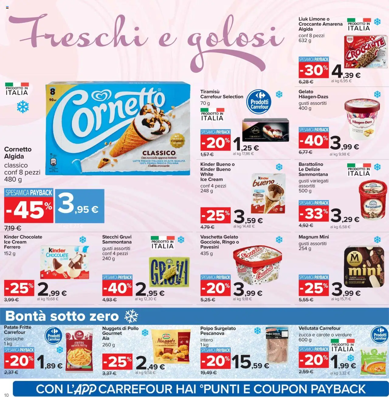 Volantino Carrefour del 15.09.2025 | Pagina: 10 | Prodotti: Patate, Polpo, Latte, Zucca