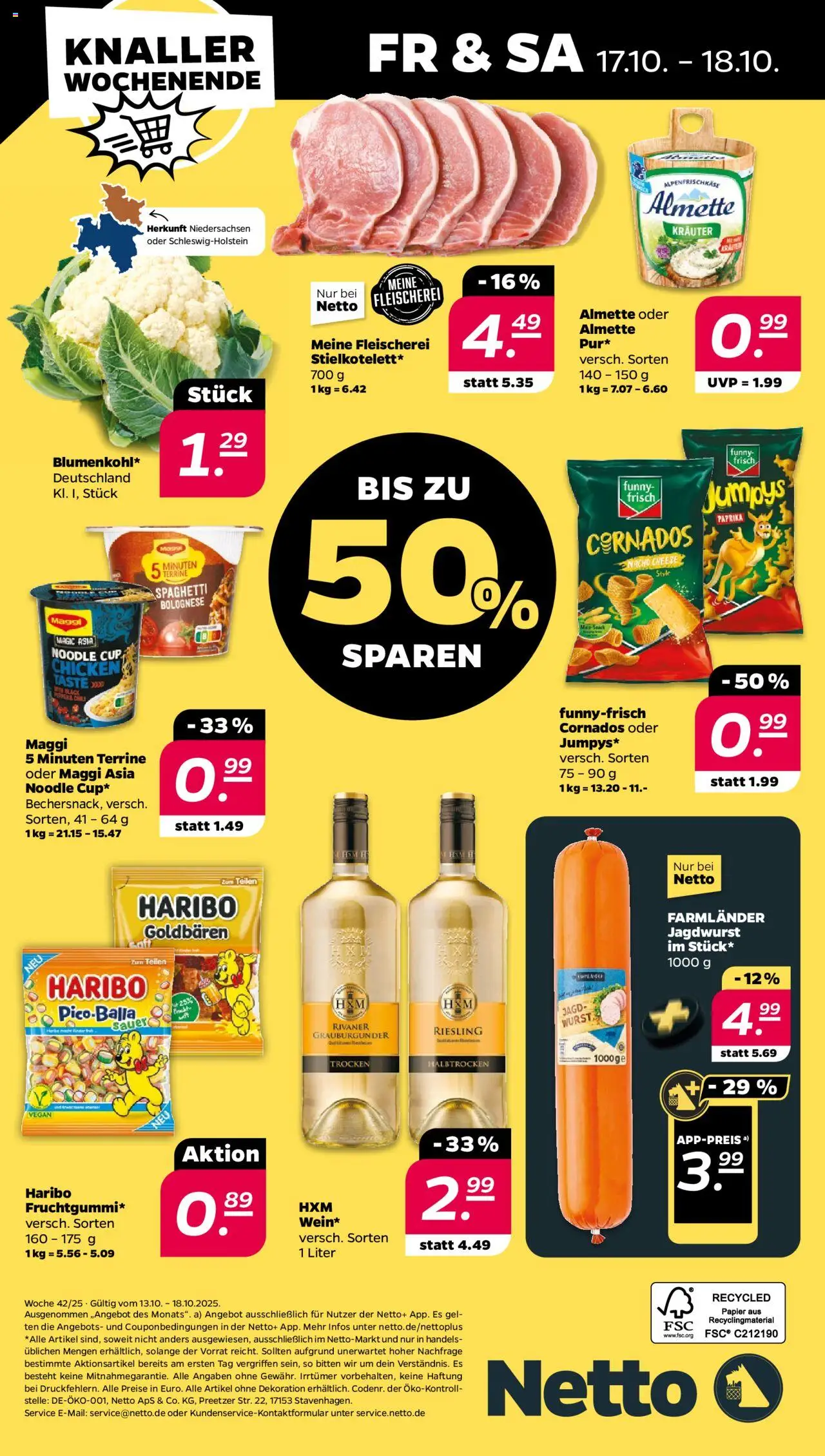 Netto Prospekt 	 – gültig ab 13.10.2025 | Seite: 32 | Produkte: Almette, Maggi, Haribo, Paprika