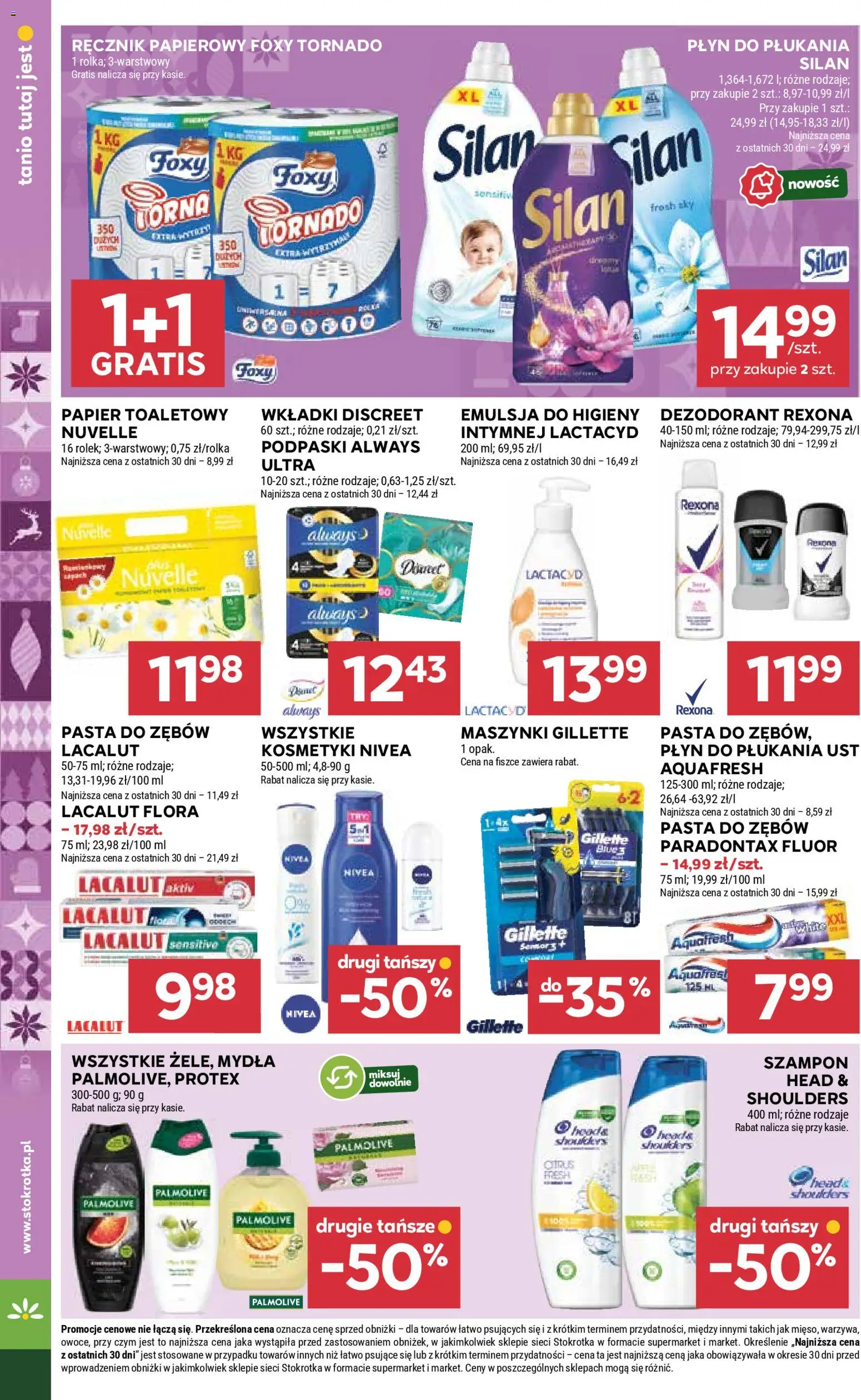 Stokrotka Gazetka od 20.11.2025 | Strona: 24 | Produkty: Stokrotka, Podpaski, Szampon, Ręcznik papierowy