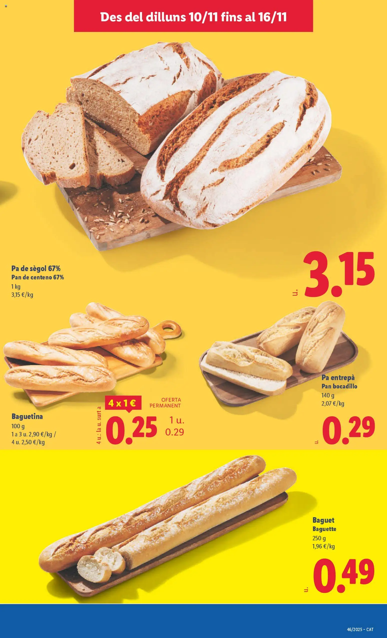 Lidl folleto │ válido desde el 10.11.2025 | Página: 13 | Productos: Pan