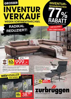 Zurbrüggen - Inventur-Verkauf ab 26.12.2025 gültig